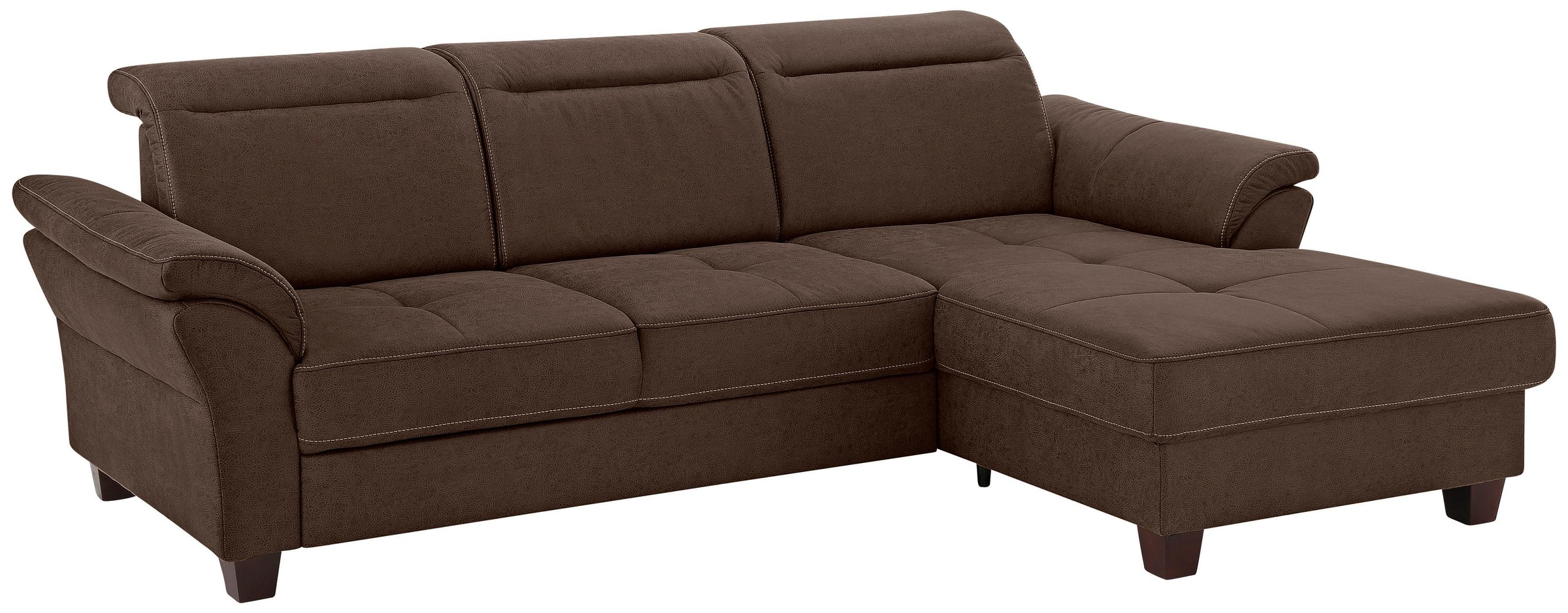 Home affaire Ecksofa "Solvei L-Form" mit Recamierenabschluß und Sitztiefenv günstig online kaufen