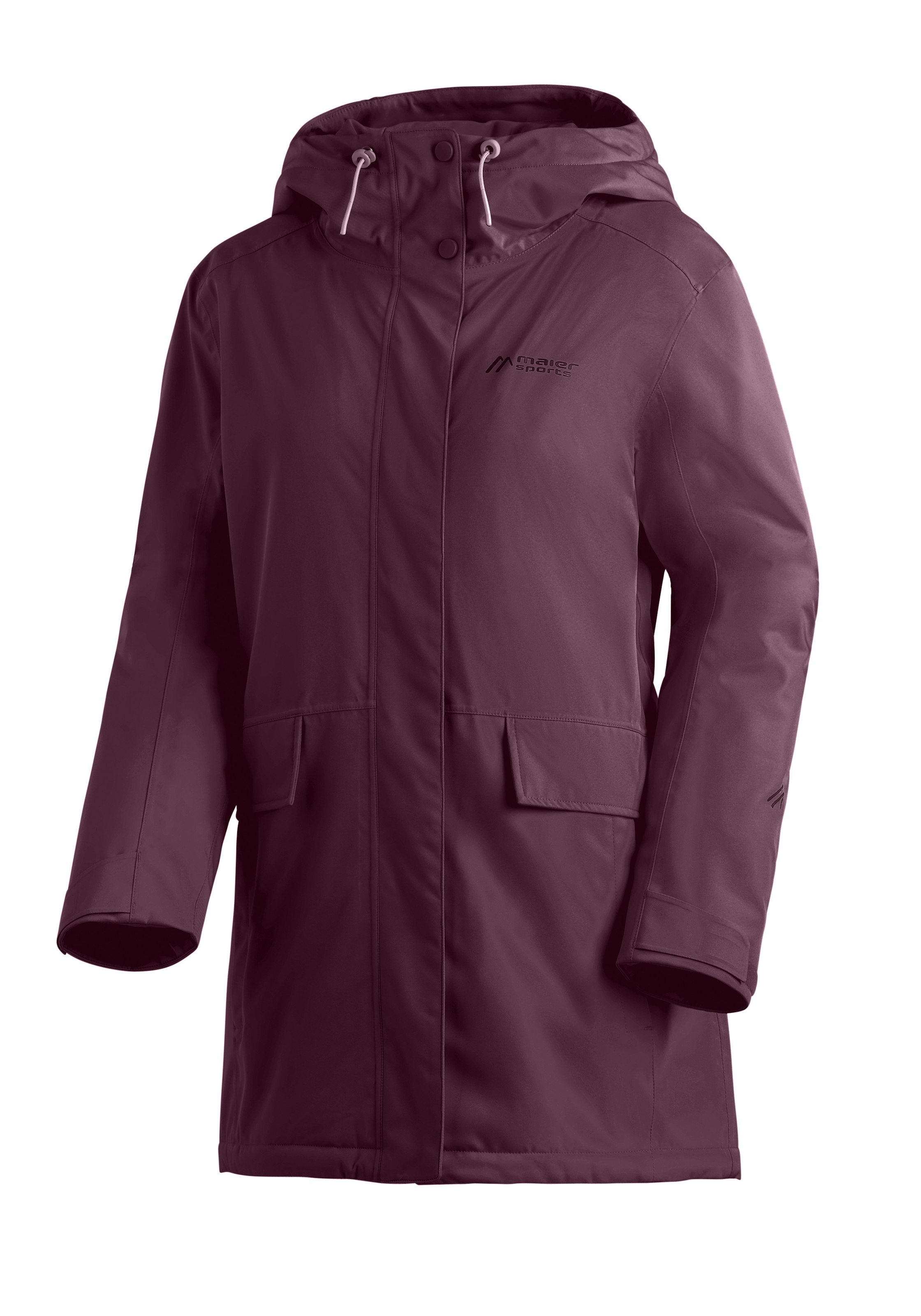 Maier Sports Winterjacke »Lisbon Coat« Damen Wintermantel, wattierte Regenjacke, wasserdicht + atmungsaktiv