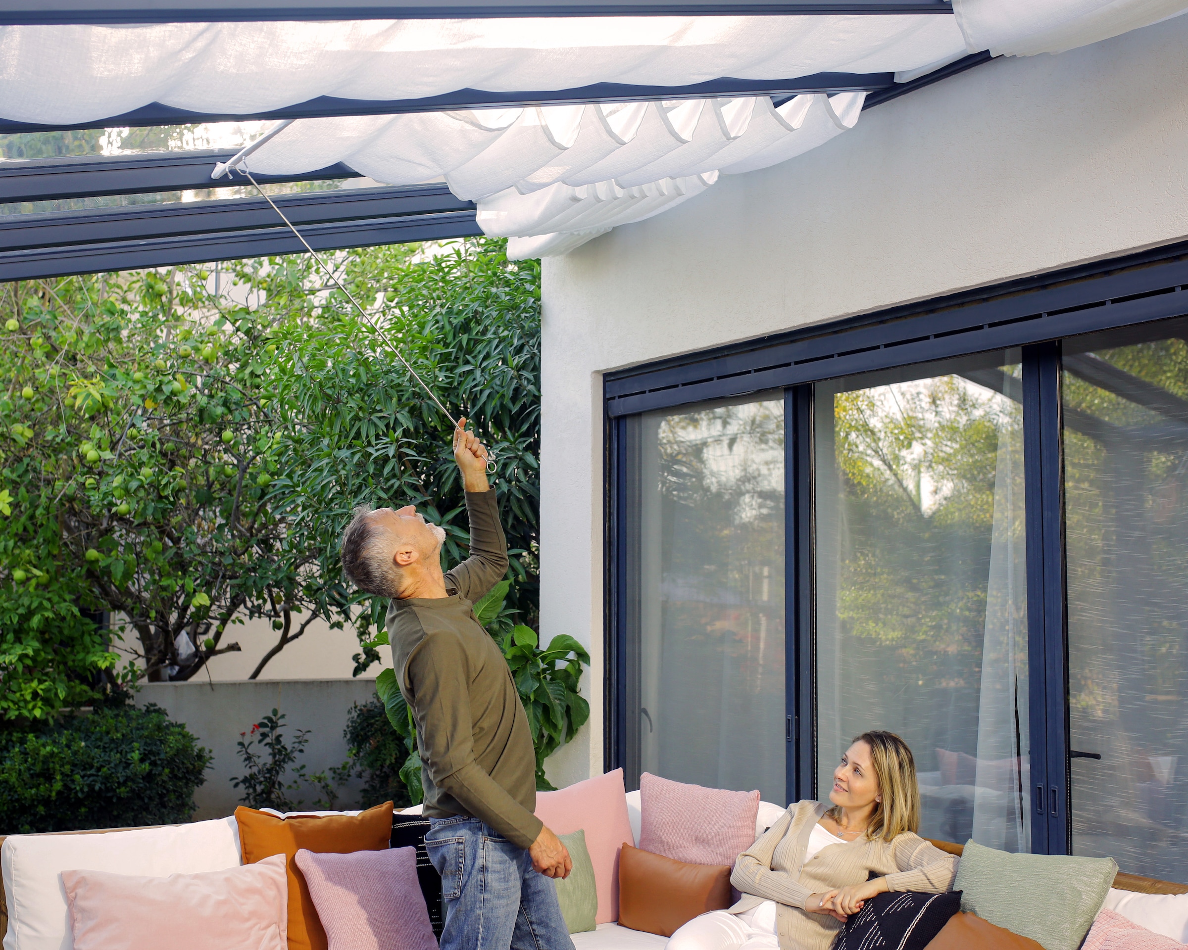 Palram - Canopia Terrassendach »Stockholm Alu Terrassenüberdachung«, einfache DIY Montage