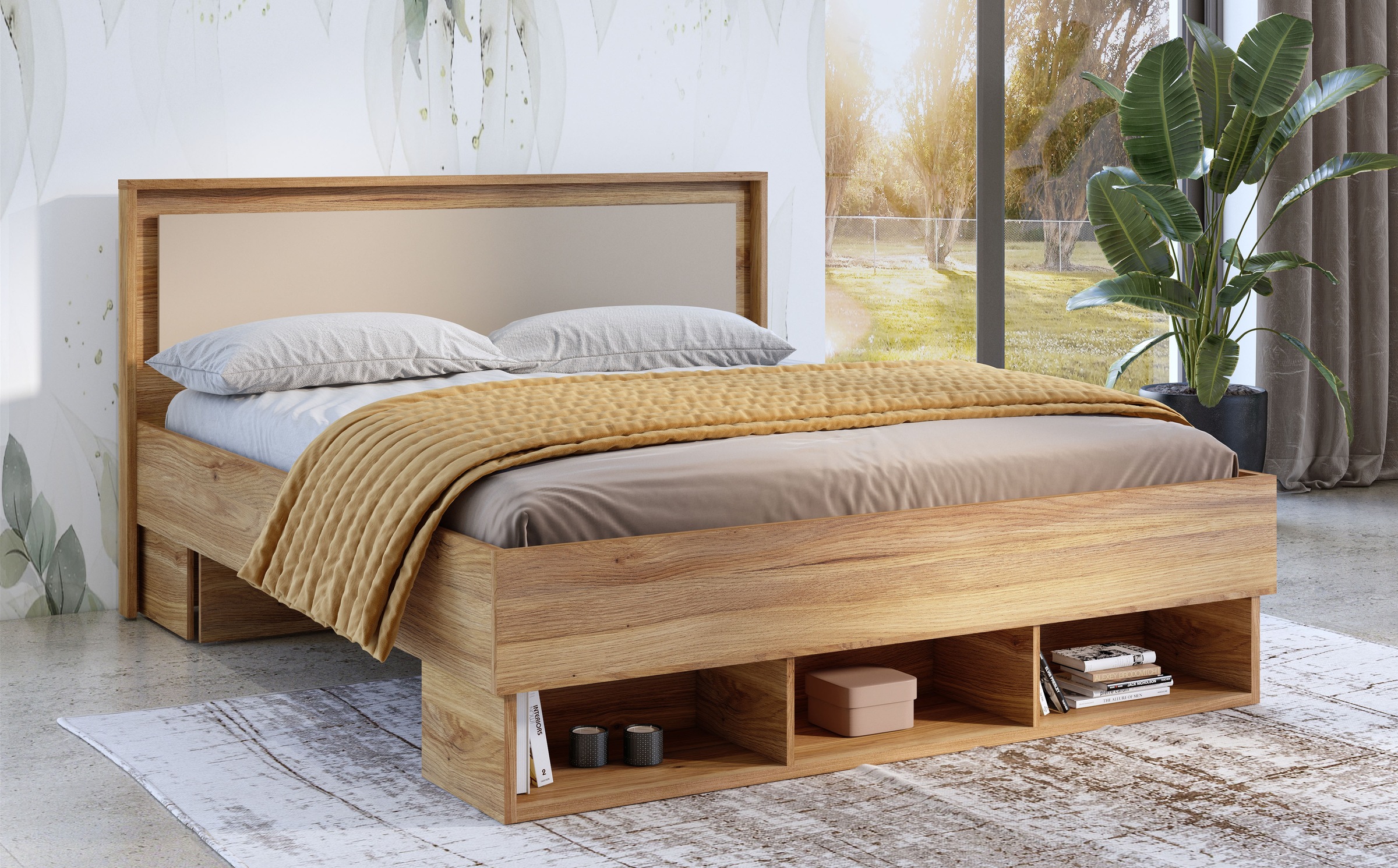 INOSIGN Bettgestell »Wharton, 140, 160 oder 180cm Breite, Made in Europe«, günstig online kaufen