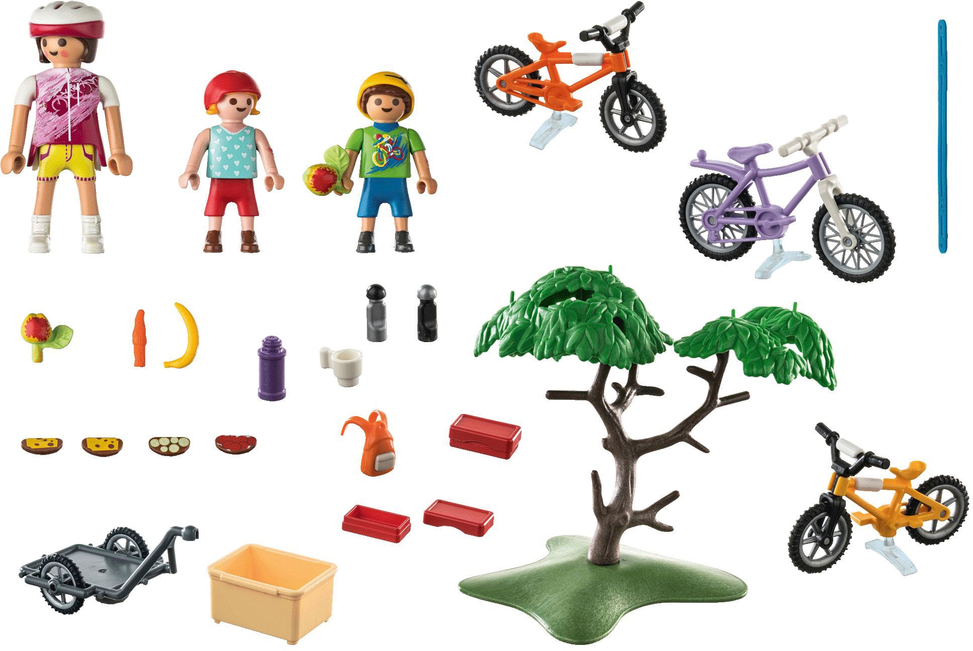 Playmobil® Konstruktions-Spielset »Mountainbike-Tour (71426), Family & Fun«, (52 St.)