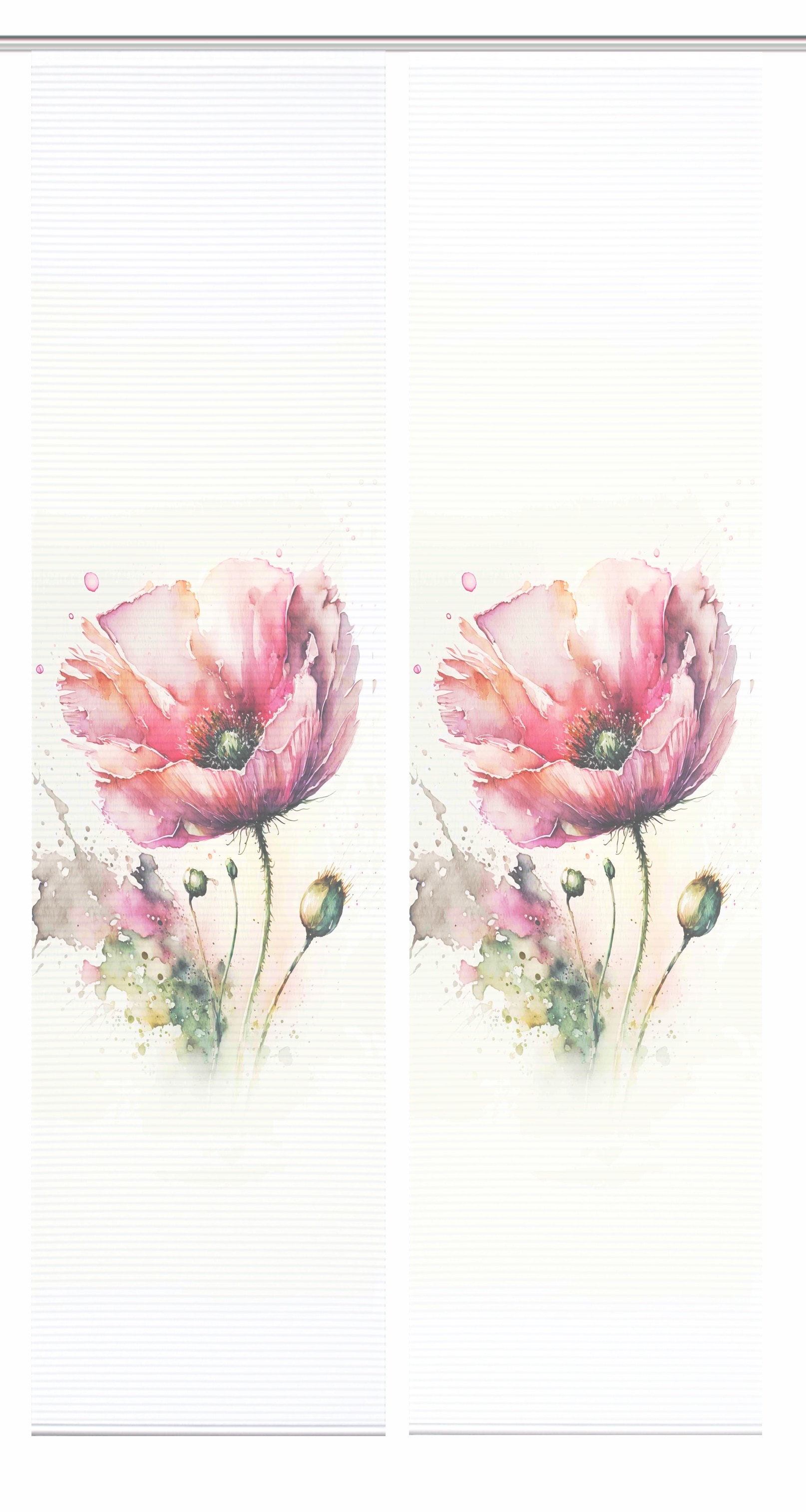 HOME in green Schiebegardine »MELIORA« Paneelwagen 2 Stk. tlg. Bambusoptik, SET, recycelt, Digitaldruck