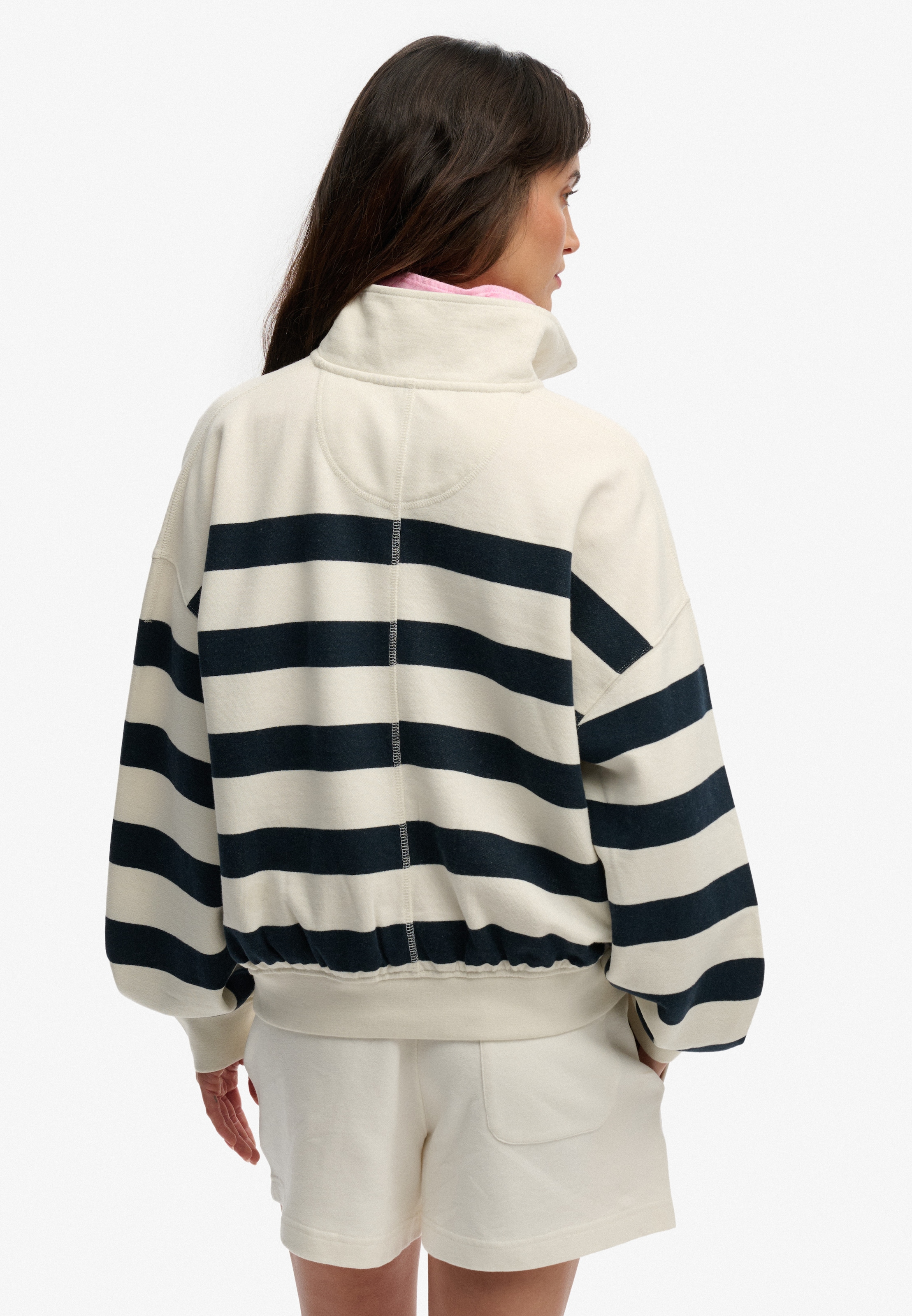 Superdry Sweatshirt »STUDIOS STRIPE HALF ZIP«
