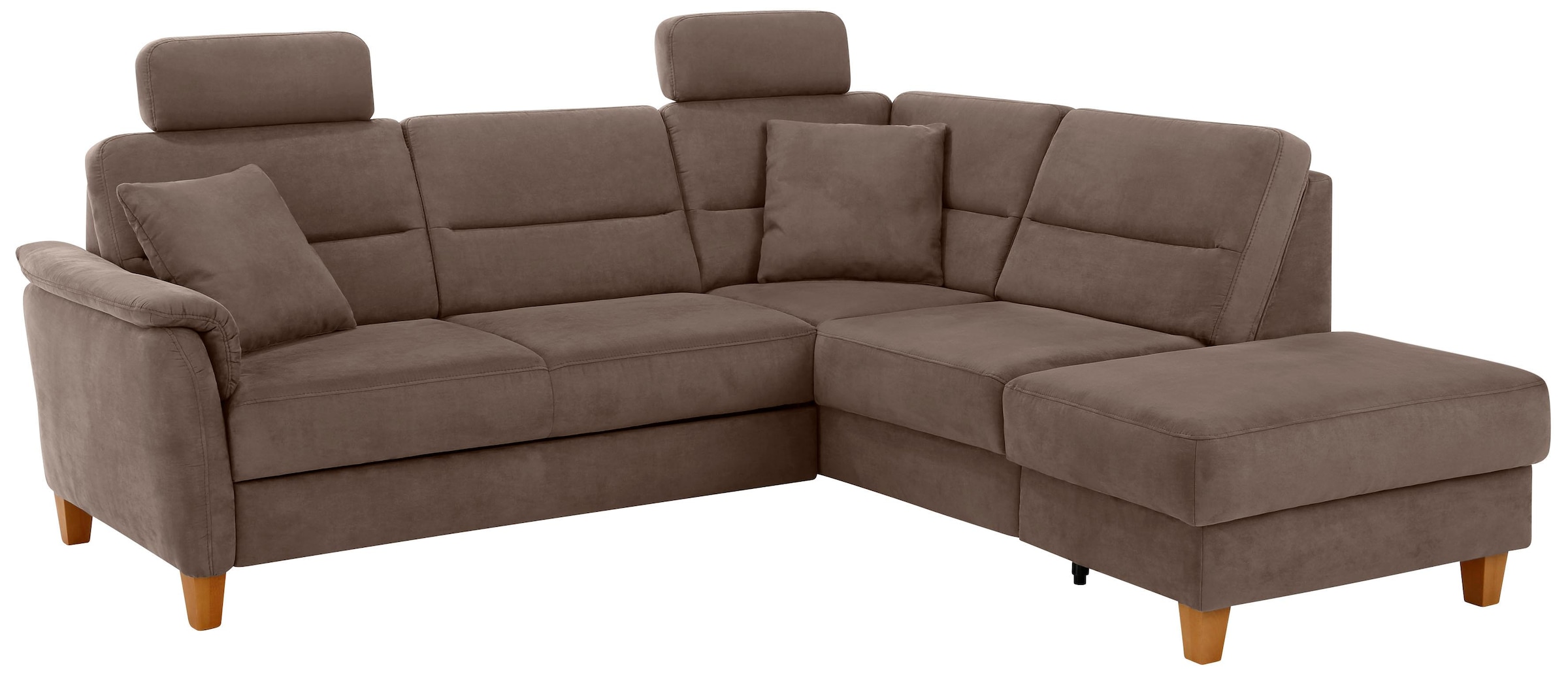 Home affaire Ecksofa »Palmera L-Form, B: 236 cm« optional Bettfunktion & Bettkasten, Federkern