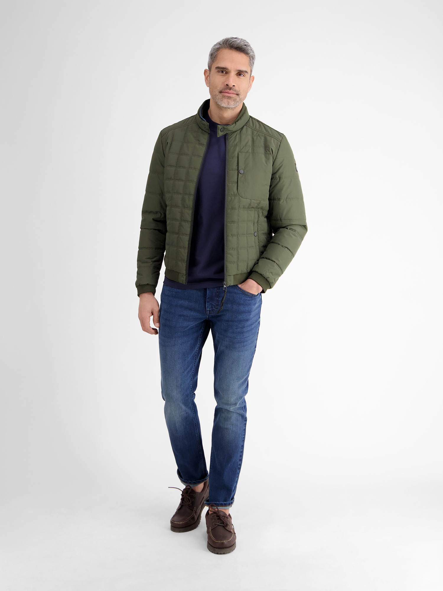 LERROS Steppjacke »LERROS Herren Steppblouson, funktional«, ohne Kapuze, Wasser- und windabweisend, atmungsaktiv