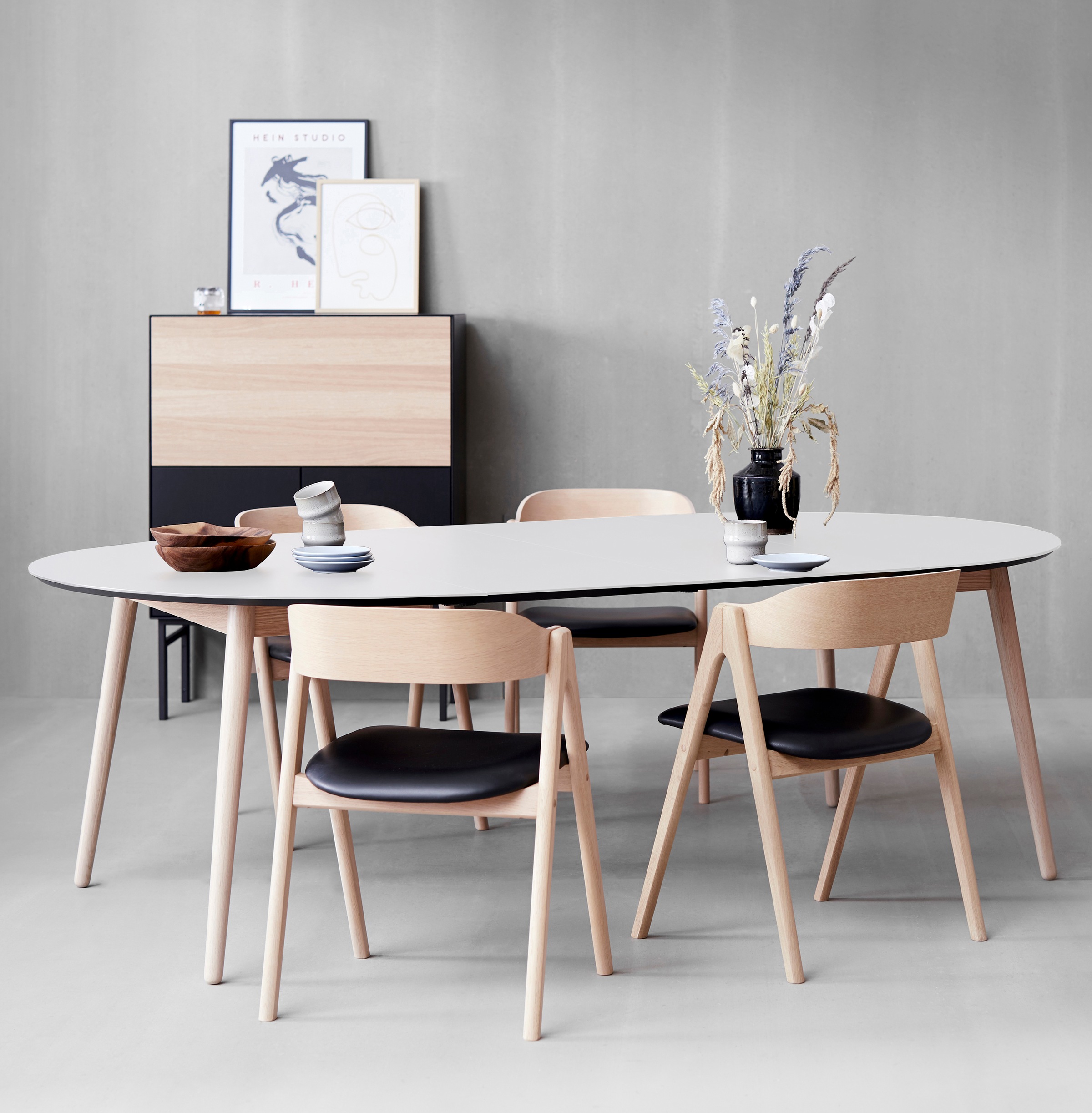Hammel Furniture Esstisch »Meza Designtisch mit Auszugsfunktion und 2 Einle günstig online kaufen