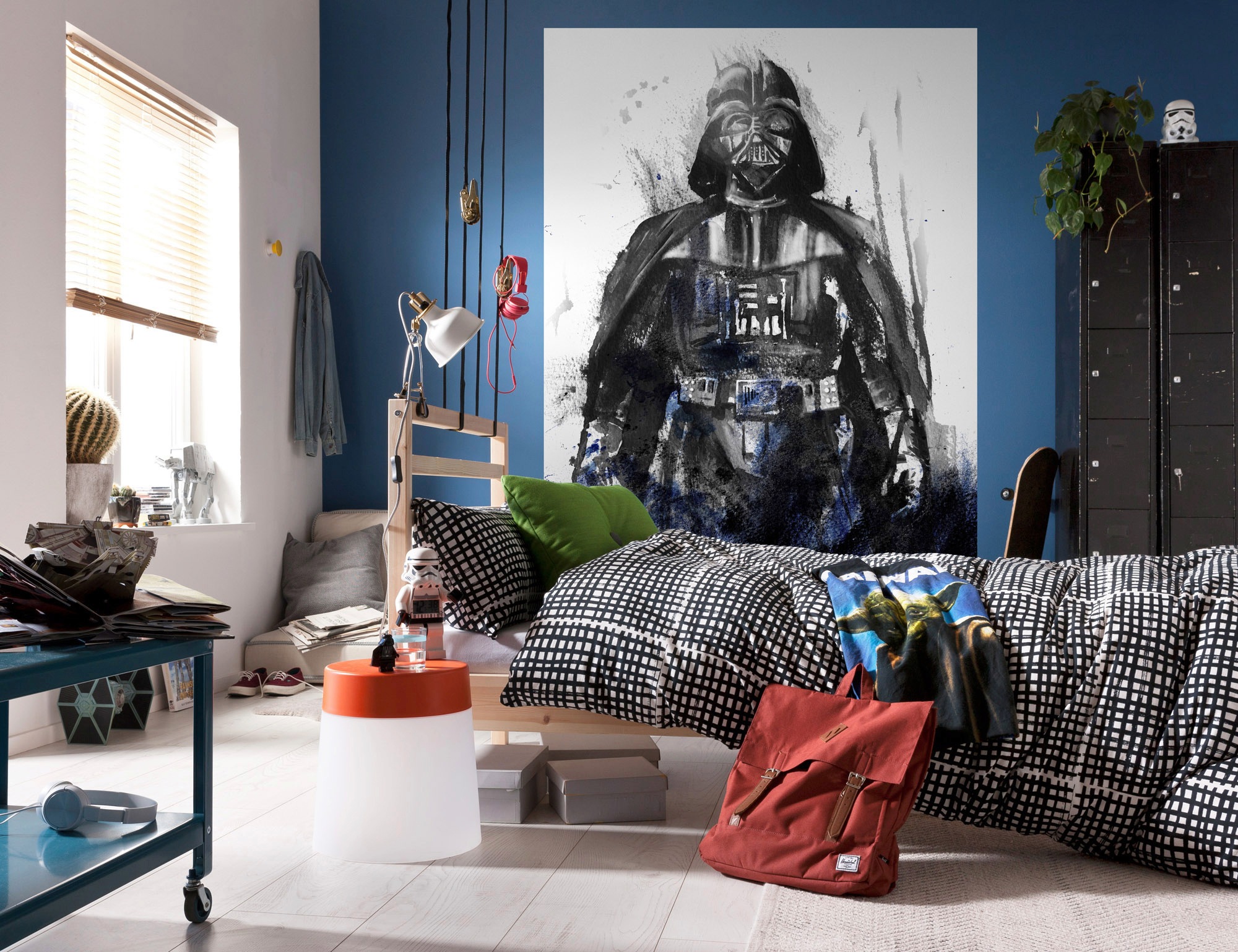 Komar Vliestapete »Digitaldruck Vlies - Star Wars Watercolor Vader - Größe 200 x 280 cm«, bedruckt, Kinderzimmer