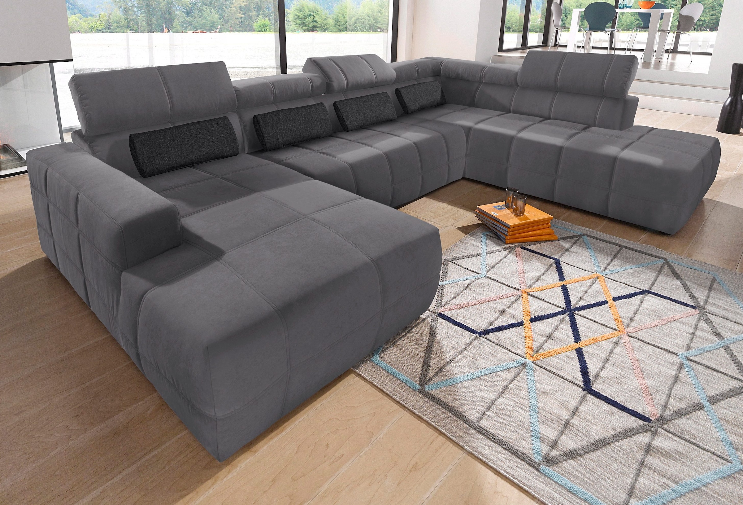 DOMO collection Wohnlandschaft "Brandon, belastbar bis 140kg/ Sitz, B/T: 35 günstig online kaufen