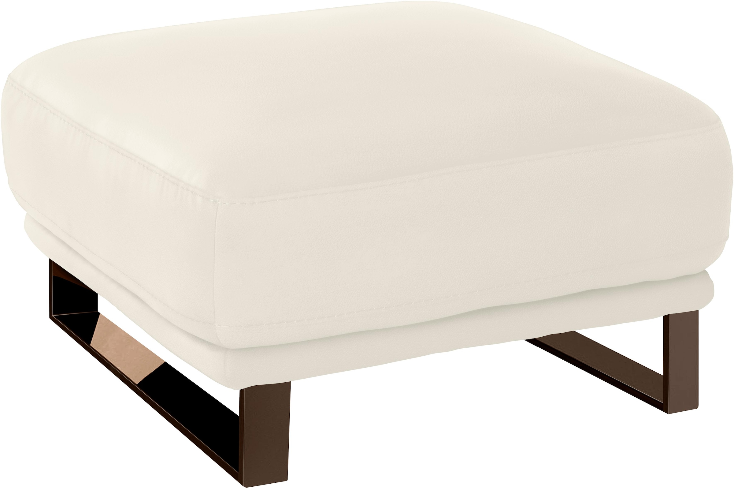 W.SCHILLIG Hocker »montanaa«, mit Metallkufen in Bronze pulverbeschichtet, Breite 71 cm