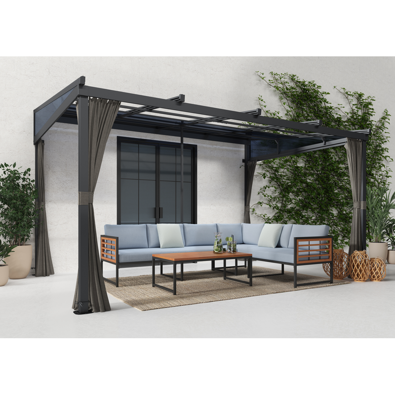 KONIFERA Anbaupavillon »Bilbao, Terrassenüberdachung« in Breite 360, 423 und 480 cm, ohne Seitenteile