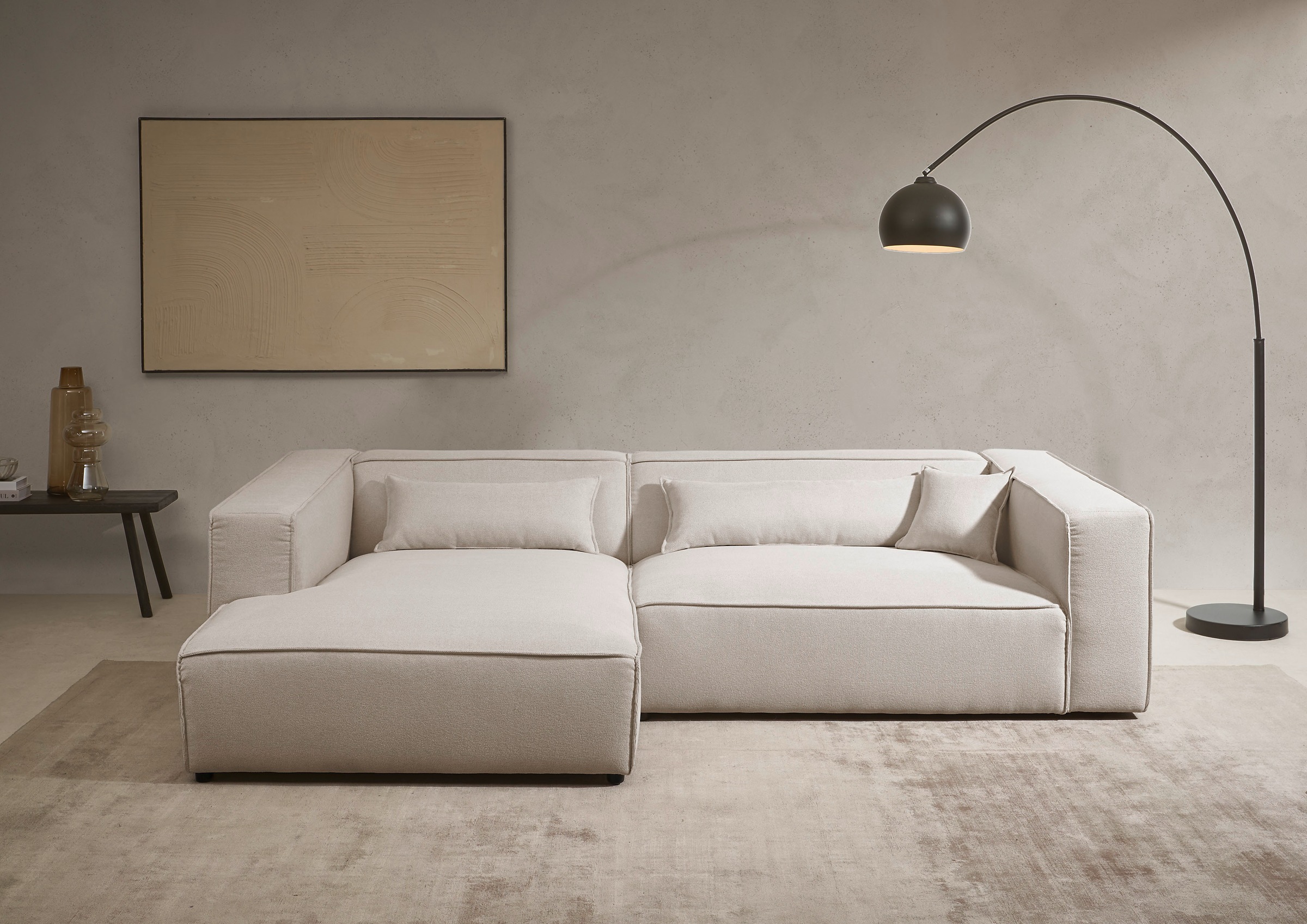 LeGer Home by Lena Gercke Ecksofa »PIARA XXL, Big-Sofa in Cord oder Leineno günstig online kaufen