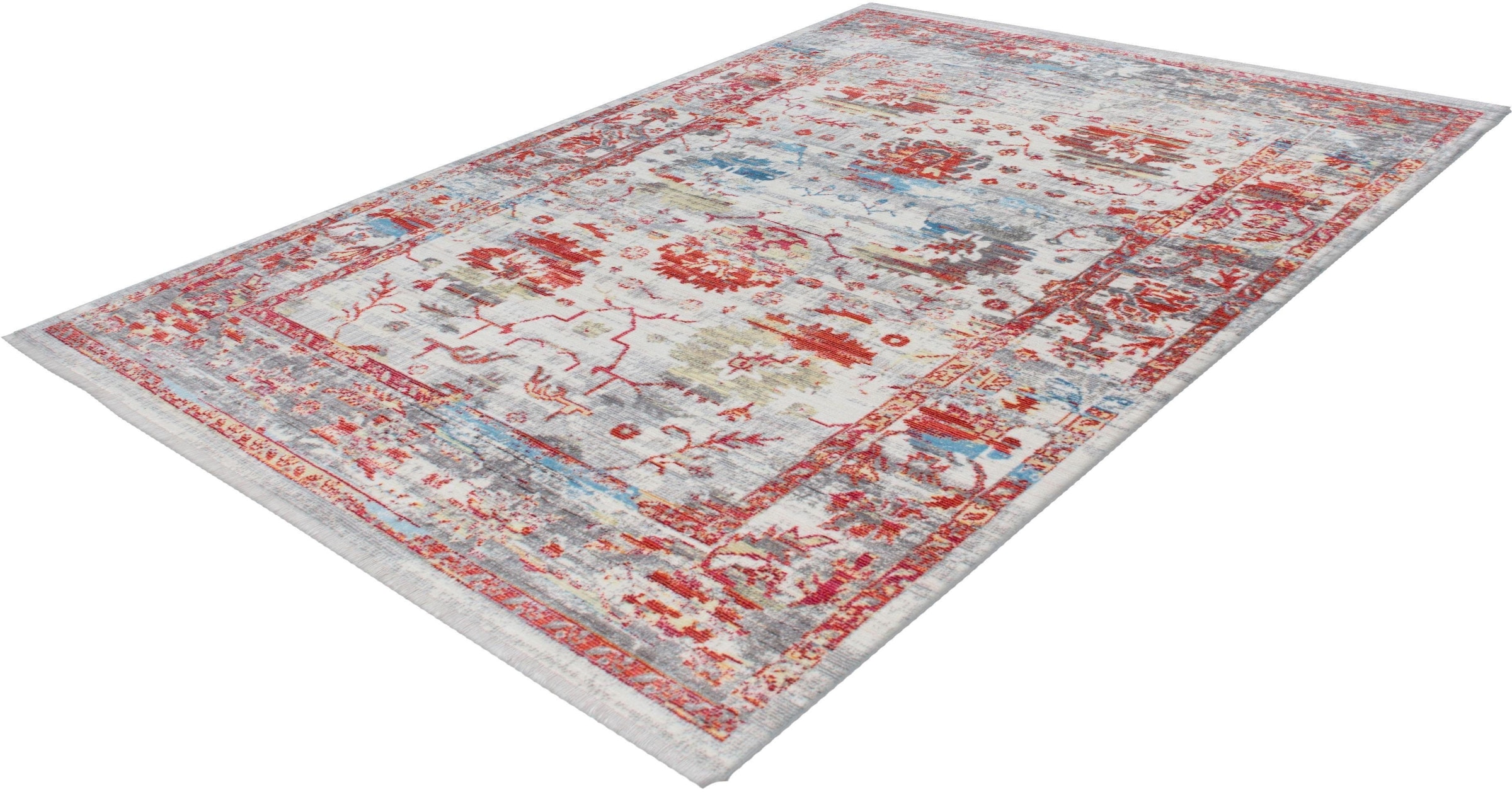 calo-deluxe Teppich »Odalia 100«, rechteckig, 8 mm Höhe, Kurzflor, Wohnzimmer