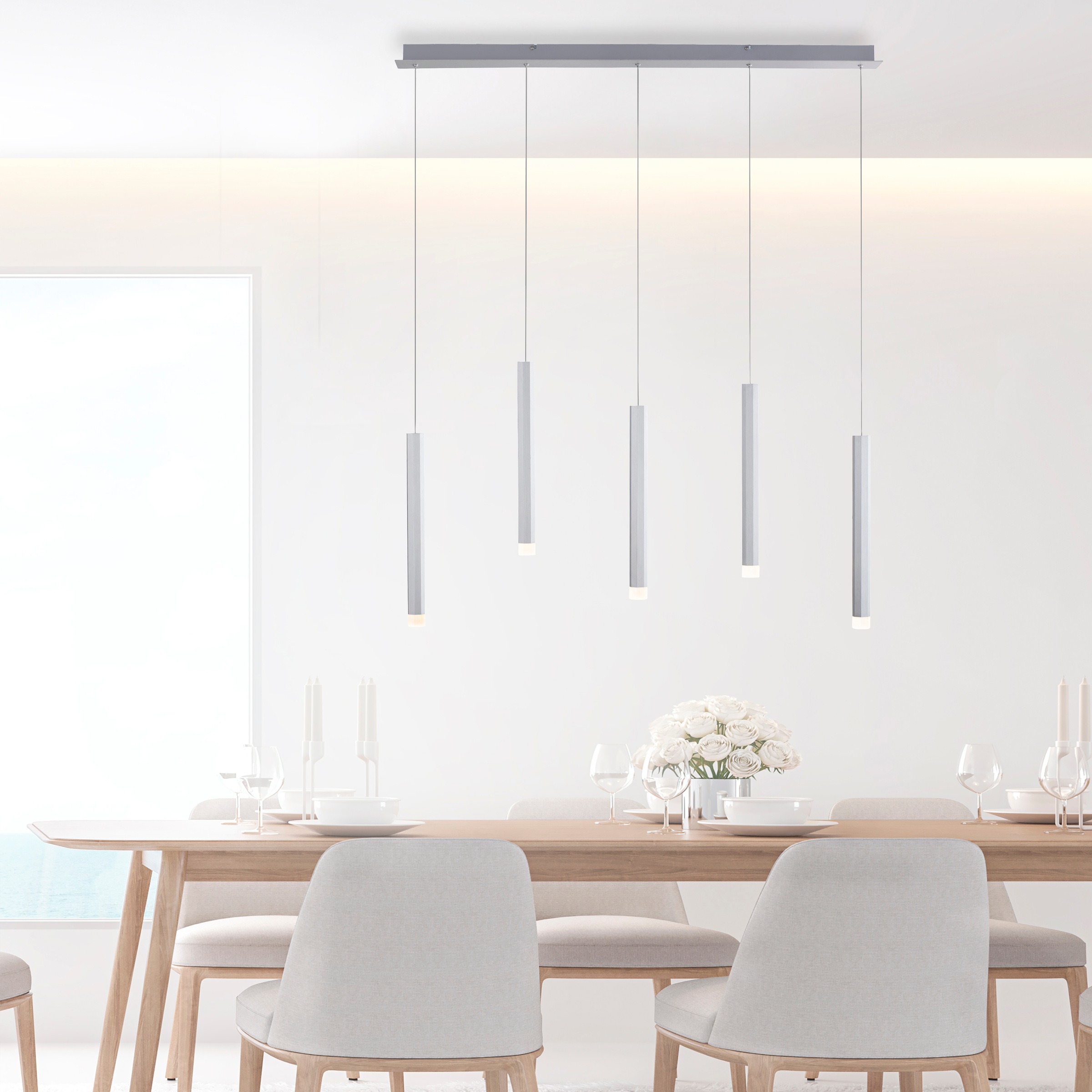 JUST LIGHT Pendelleuchte »BRUNO« LED-Board 1 Stk. Warmweiß LED