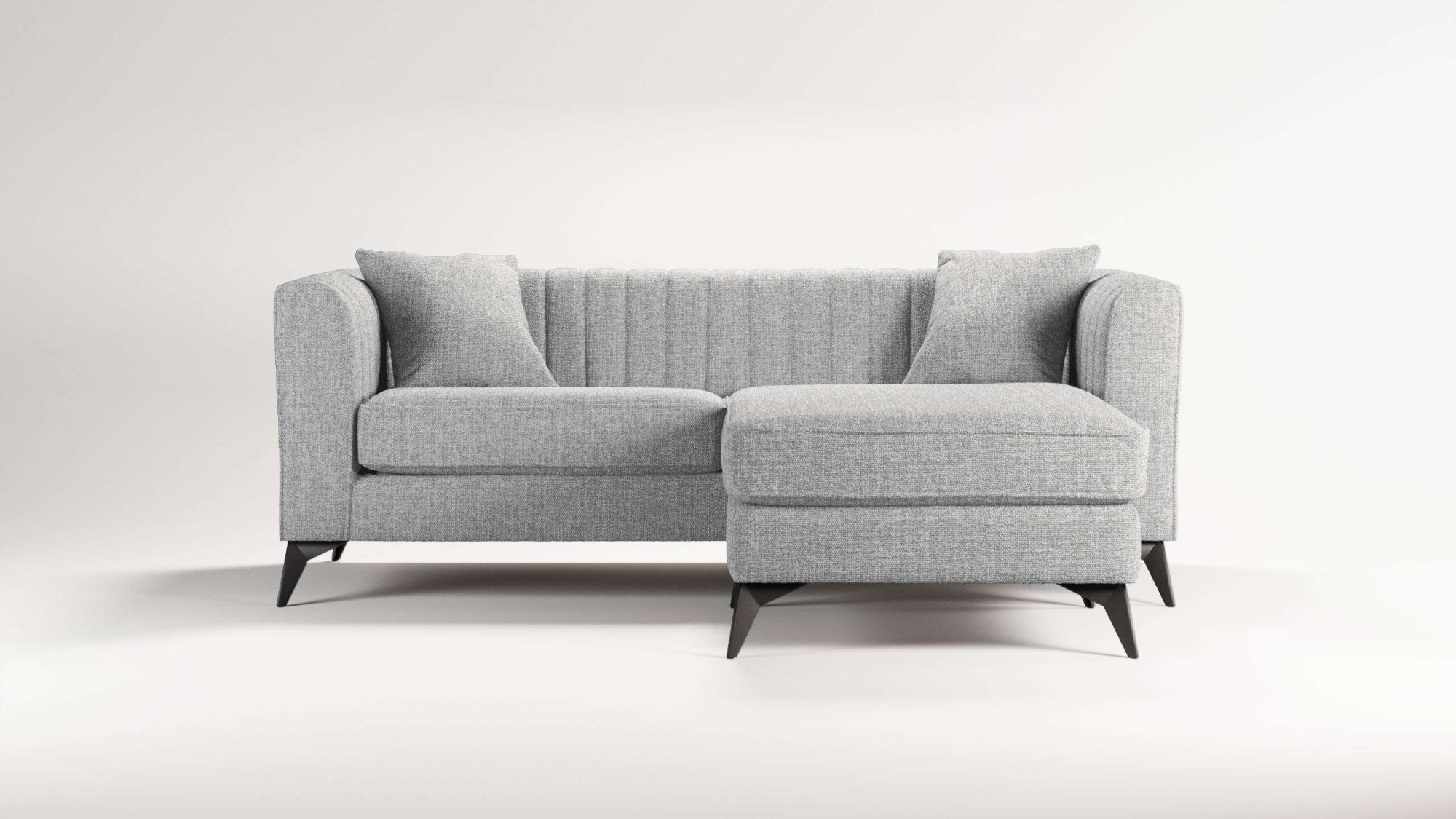 Places of Style Ecksofa »MATTHEW L-Form ideal für kleine Räume, Maße B/T/H: günstig online kaufen
