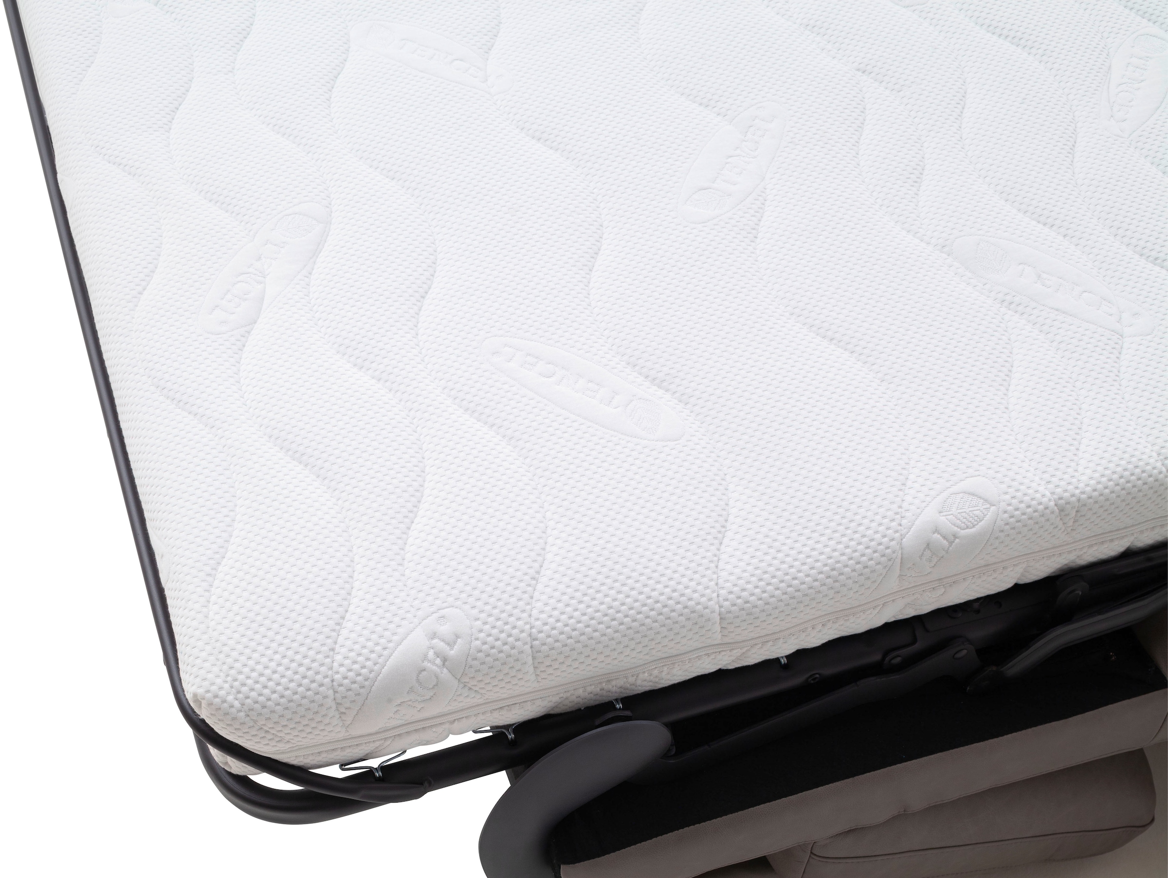 Home affaire Schlafsofa »Calestra, Lederbezug, 2-Sitzer mit Kaltschaummatratze, Breite 168 cm« Längsschläfer mit echter Dauerschläferfunktion & flexibel stellbar