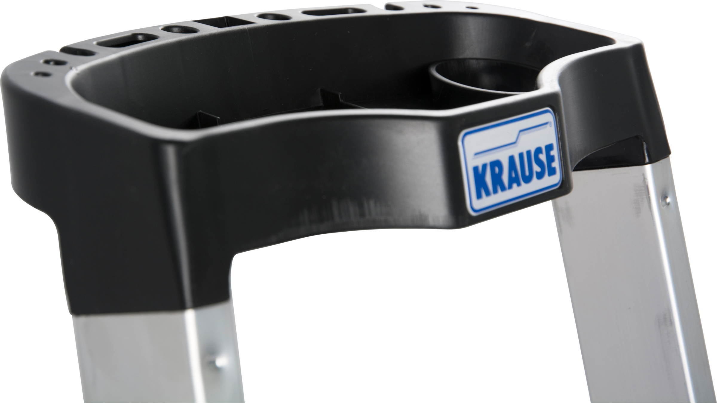 KRAUSE Stehleiter »Safety Plusline«, Aluminium, 4 Stufen, Arbeitshöhe ca. 285 cm