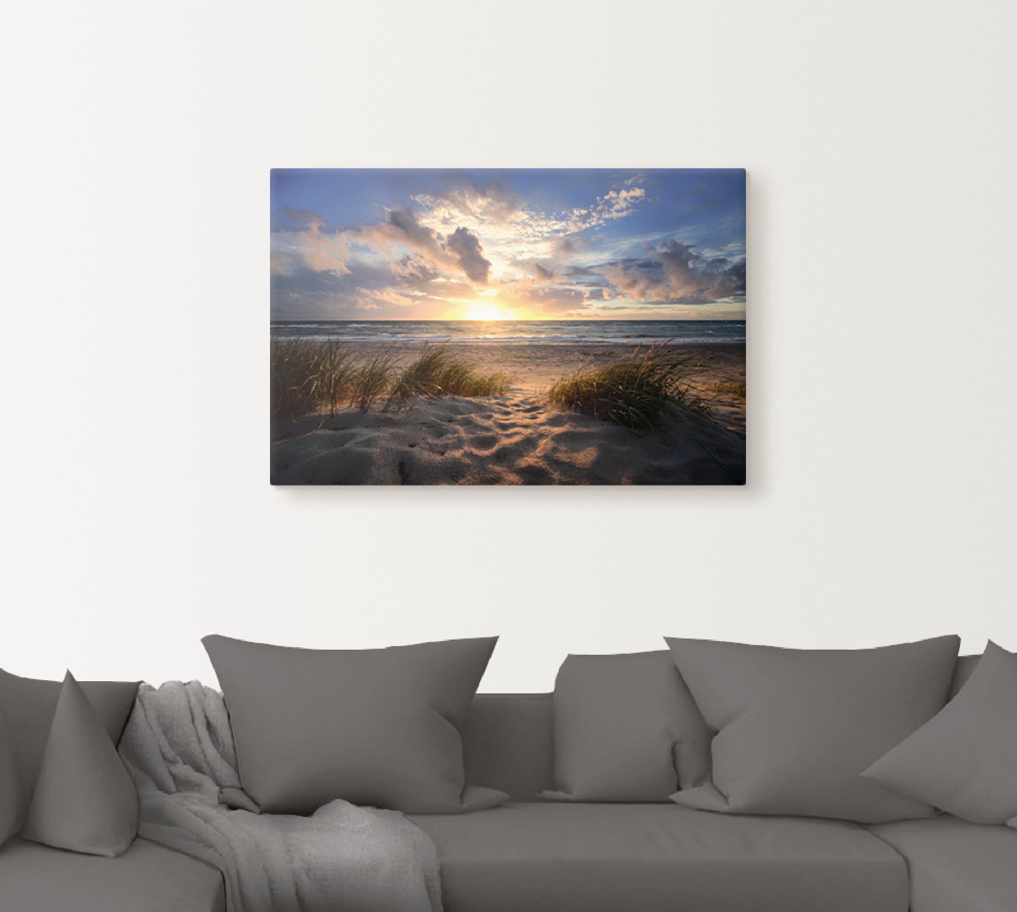 Artland Wandbild »Ostseestrand«, Strand, (1 St.), als Leinwandbild, Poster günstig online kaufen