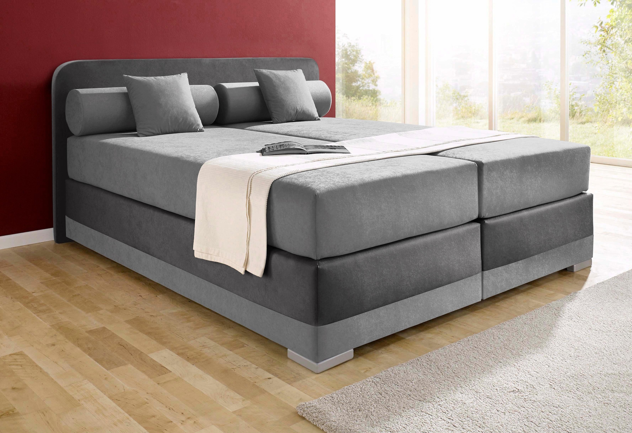 Maintal Boxspringbett "Lago" in 3 verschiedenen Matratzenarten, H2 oder H3 günstig online kaufen