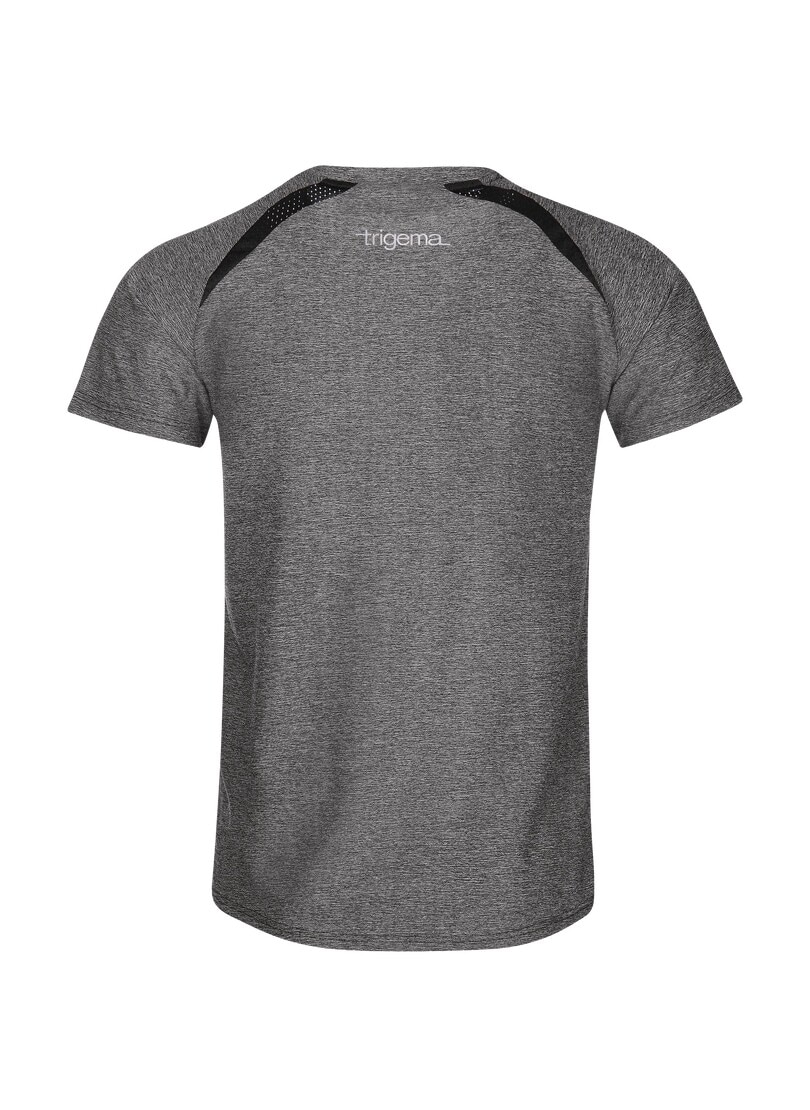 Trigema T-Shirt »TRIGEMA Funktionsshirt in Melange-Optik«, (1 tlg.)