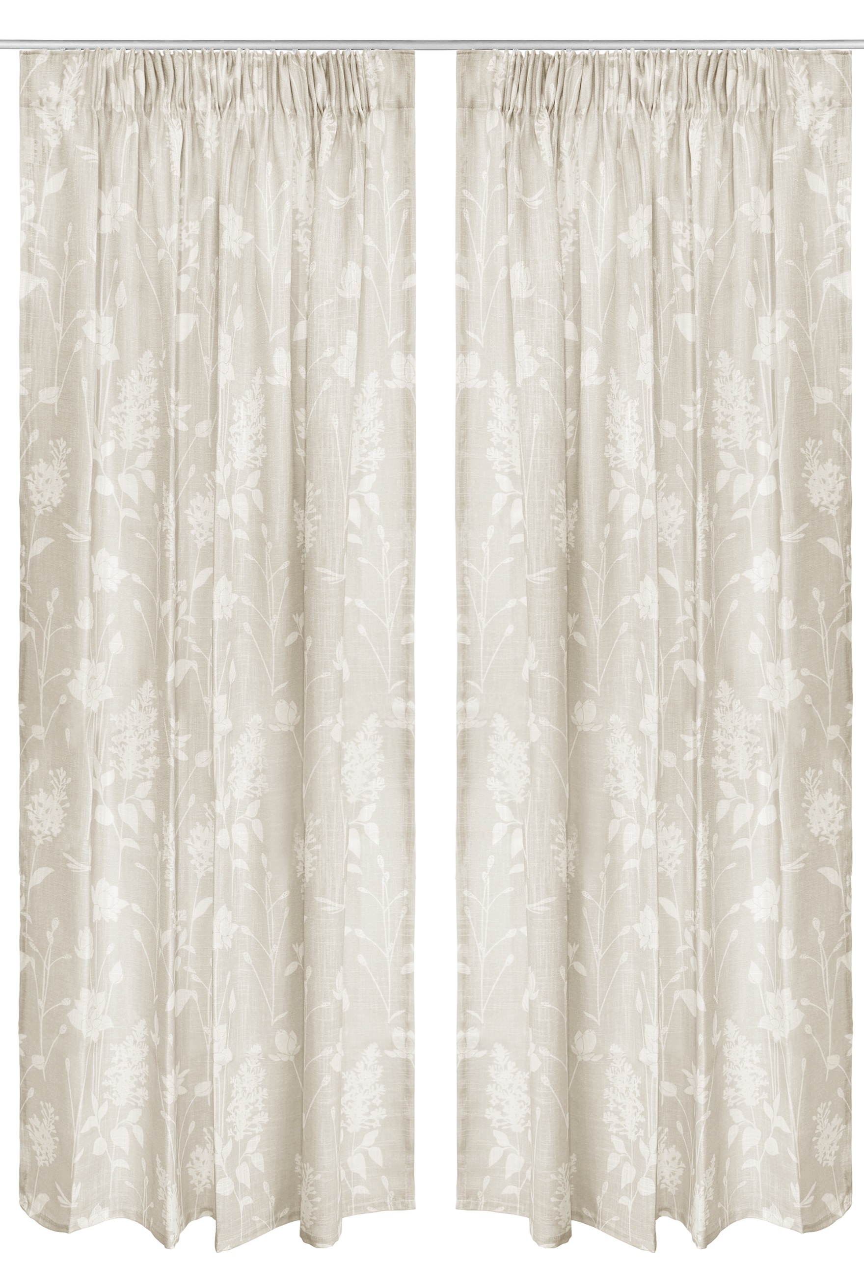 OTTO home Gardine »Linnah« Multifunktionsband 1 Stk. tlg. halbtransparent, günstig online kaufen