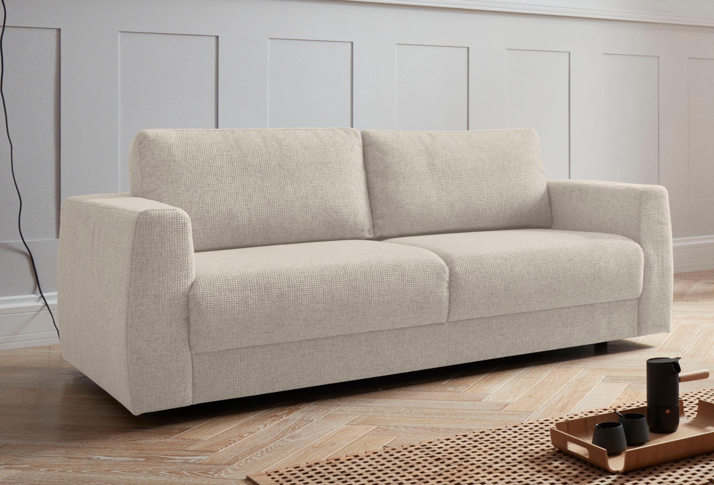 Home affaire 2-Sitzer »Hobro« in 3 Bezugsqualitäten in vielen Farben, Desig günstig online kaufen