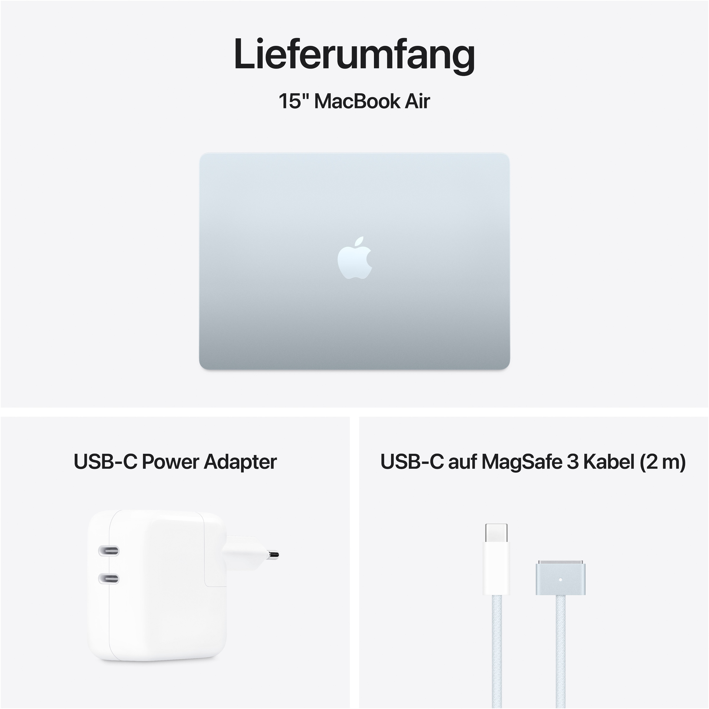 Apple Notebook »MacBook Air 15" (2025)«, 38,86 cm, / 15,3 Zoll, Apple, M4, 10-Core CPU, 256 GB SSD