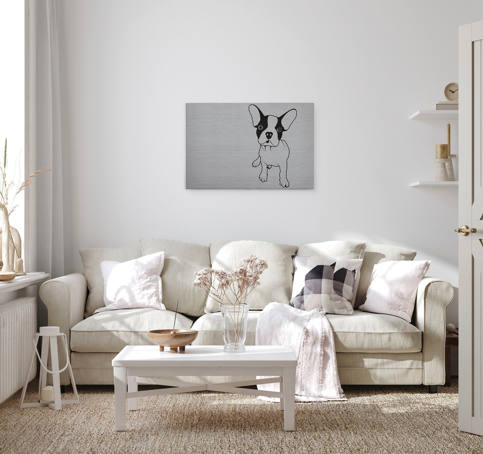 A.S. Création Leinwandbild »tattoo you«, Kunst-Modern-Kinder, (1 St.), Keilrahmen Bild Herz Leinwand-Bild Wohnzimmer modern Wandbild Kinder