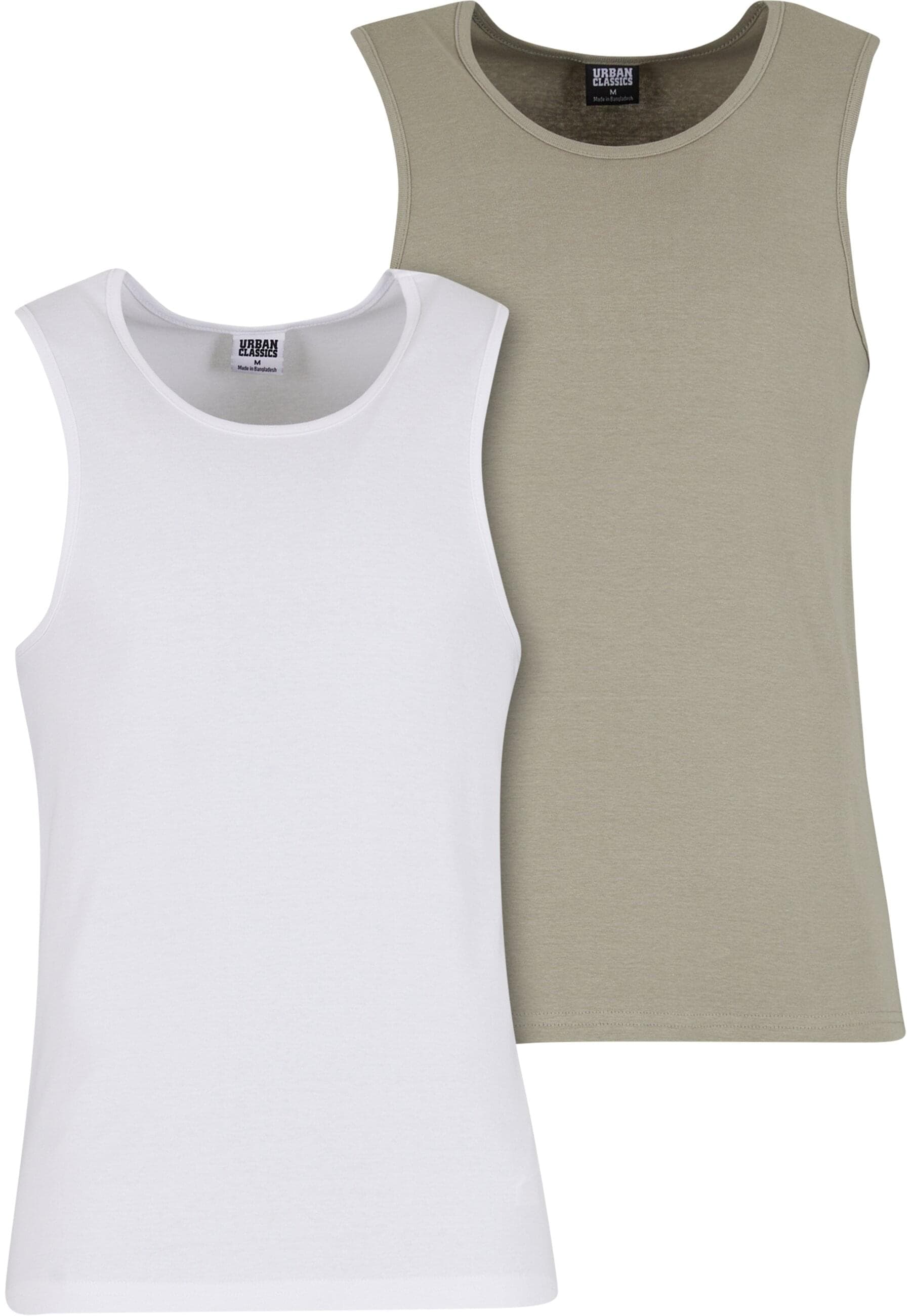 URBAN CLASSICS Tanktop »Urban Classics Ribbed Undershirt 2-Pack« 1 Stk.