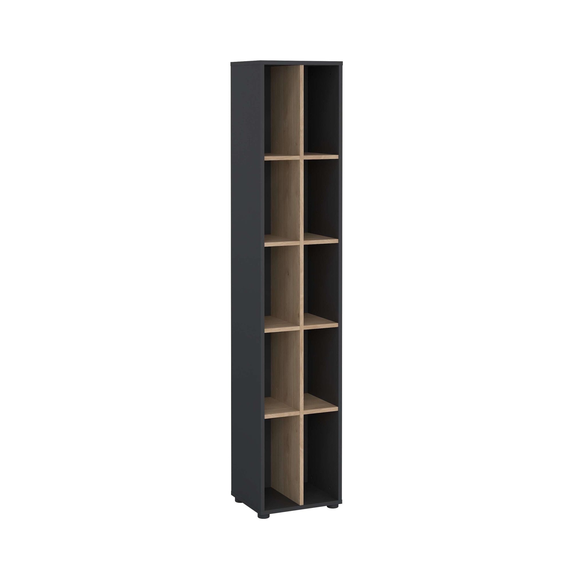 INOSIGN Regal »Sign Ablageregal, Aktenregal, Bücherregal, Standregal, Wandregal,«, schmal mit Trennwand und Einlegeböden, Höhe 200 cm