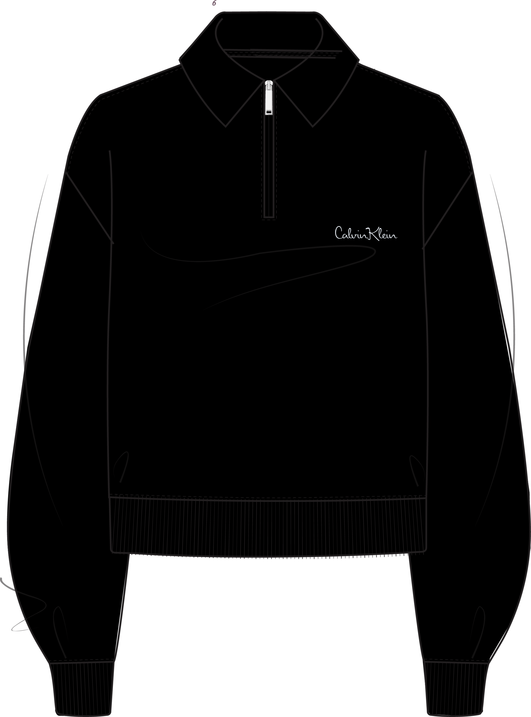 Calvin Klein Jeans Sweatshirt , Regular fit mit Troyer-Kragen
