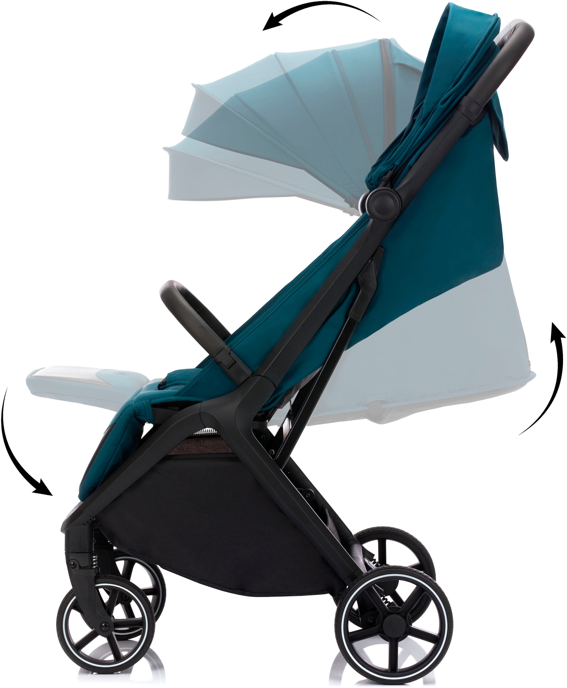 Fillikid Kinder-Buggy »Cooper, türkis-schwarz«, 22 kg