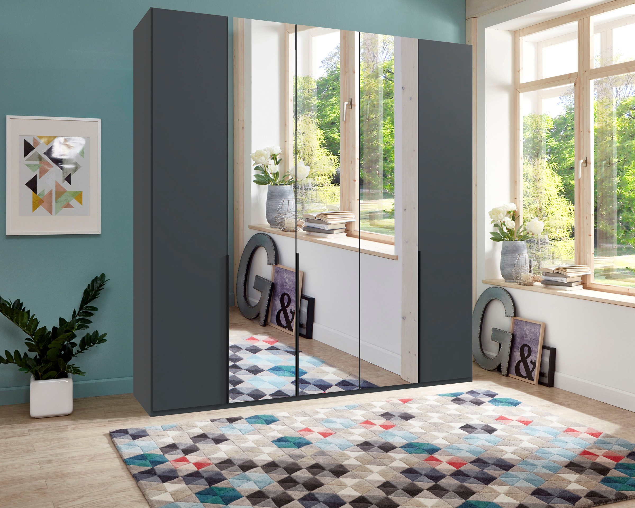 Wimex Kleiderschrank »Mugano,in 5 Breiten,2 Höhen,2 Tiefen, viele Farben, M günstig online kaufen