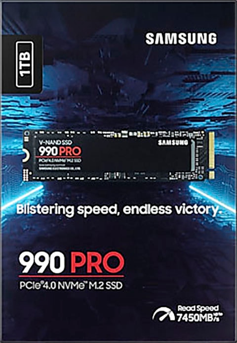 Samsung interne SSD »990 PRO NVMe™ M.2«, Anschluss PCIe Gen 4.0 x4