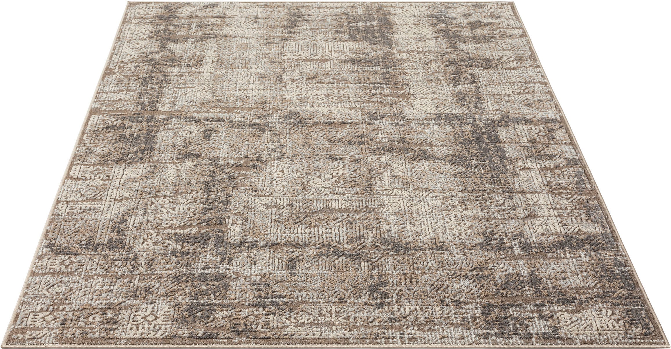my home Teppich »Selin«, rechteckig, dezenter Glanz, Schrumpf-Garn-Effekt,  im Vintage-Look, dichte Qualität bequem und schnell bestellen