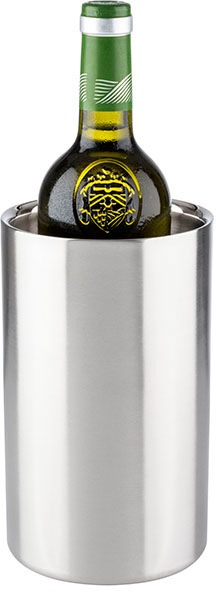 Buddy's Wein- und Sektkühler »Buddy´s Bar«, (1 tlg.), doppelwandiger Edelstahl, Innendurchmesser 10 cm, Höhe 20 cm, mattiert