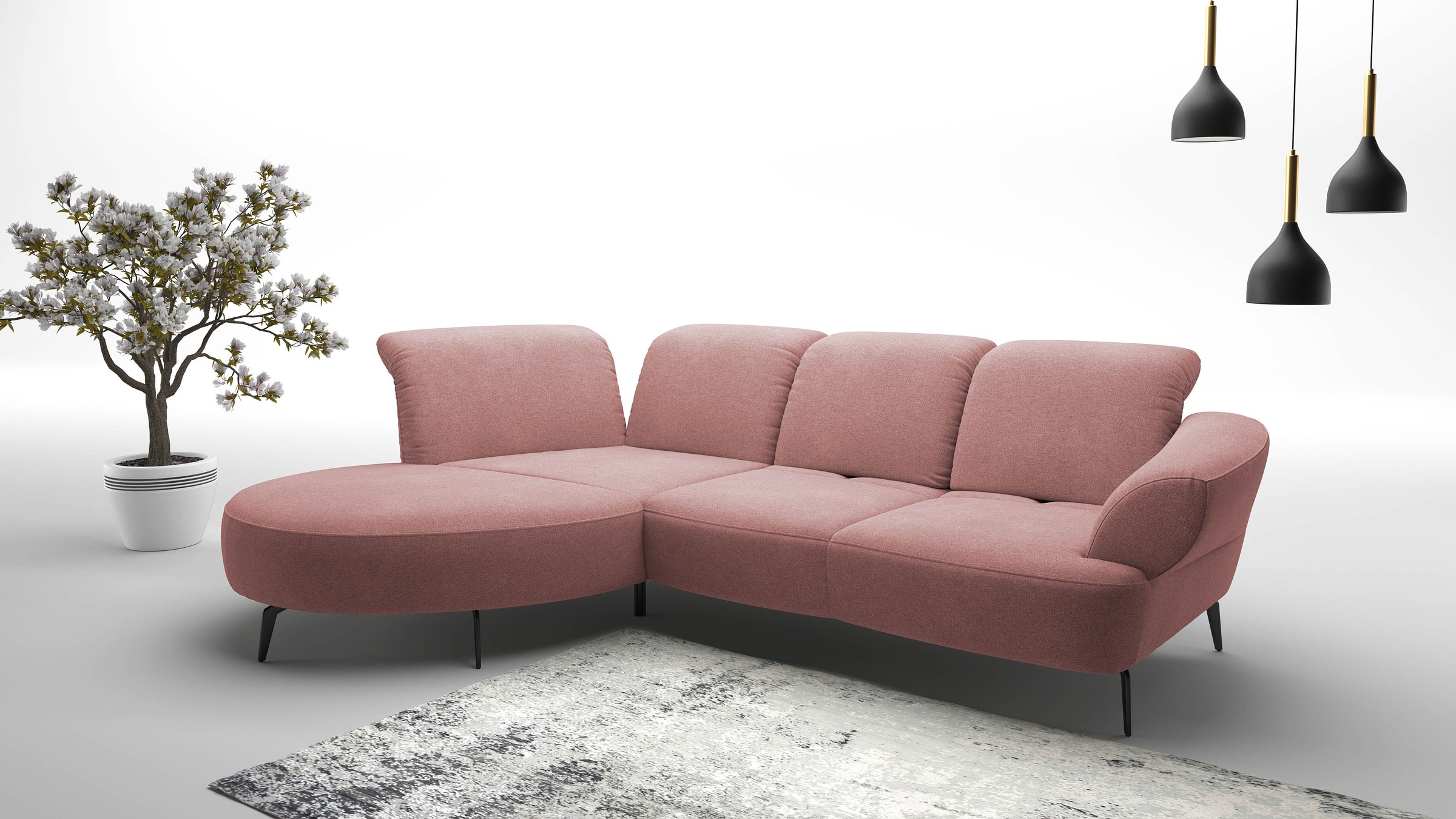 sit&more Ecksofa »Dance, L-Form, inkl. Sitztiefenverstellung« inkl. Click&S günstig online kaufen