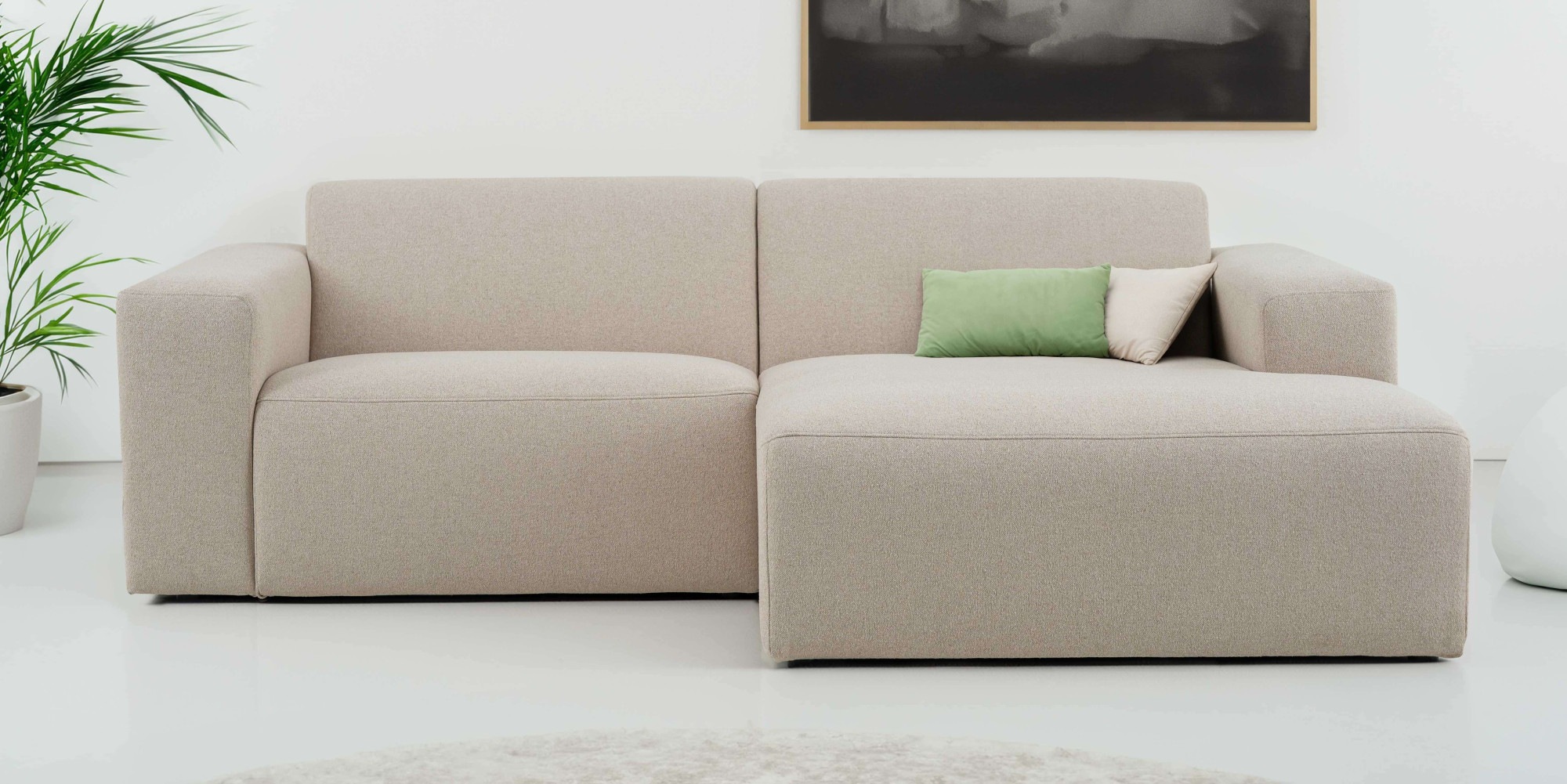 OTTO home Ecksofa »Koa, 228 cm, L-Form, Modulsofa in Cord, Chenille, Strukt günstig online kaufen