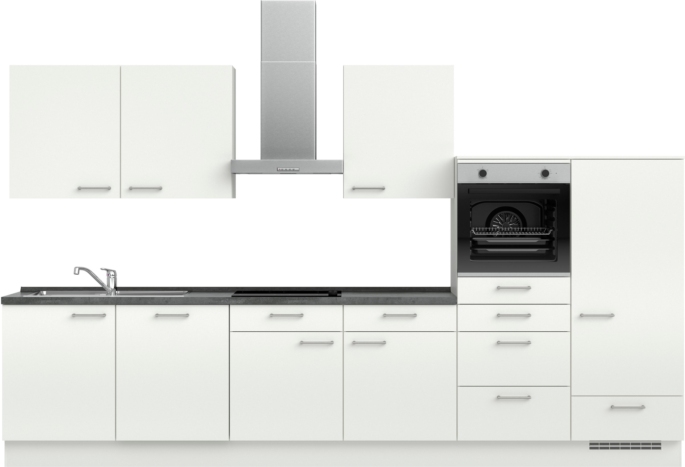 nobilia® Küchenzeile »"Laser I", Ausrichtung wählbar, Breite 360 cm« vormon günstig online kaufen