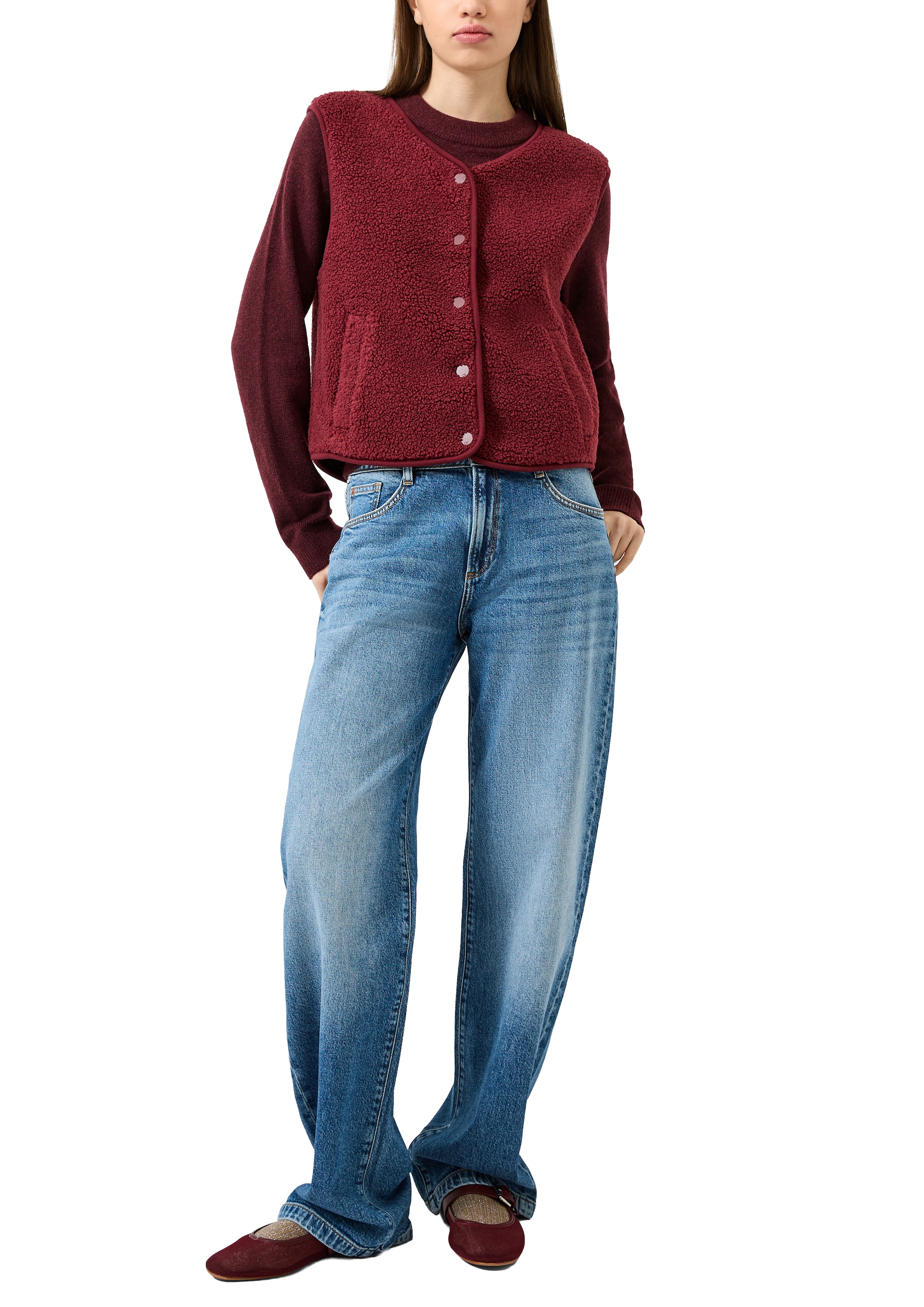 QS 5-Pocket-Hose  Barrel Leg Jeans mit Stretch