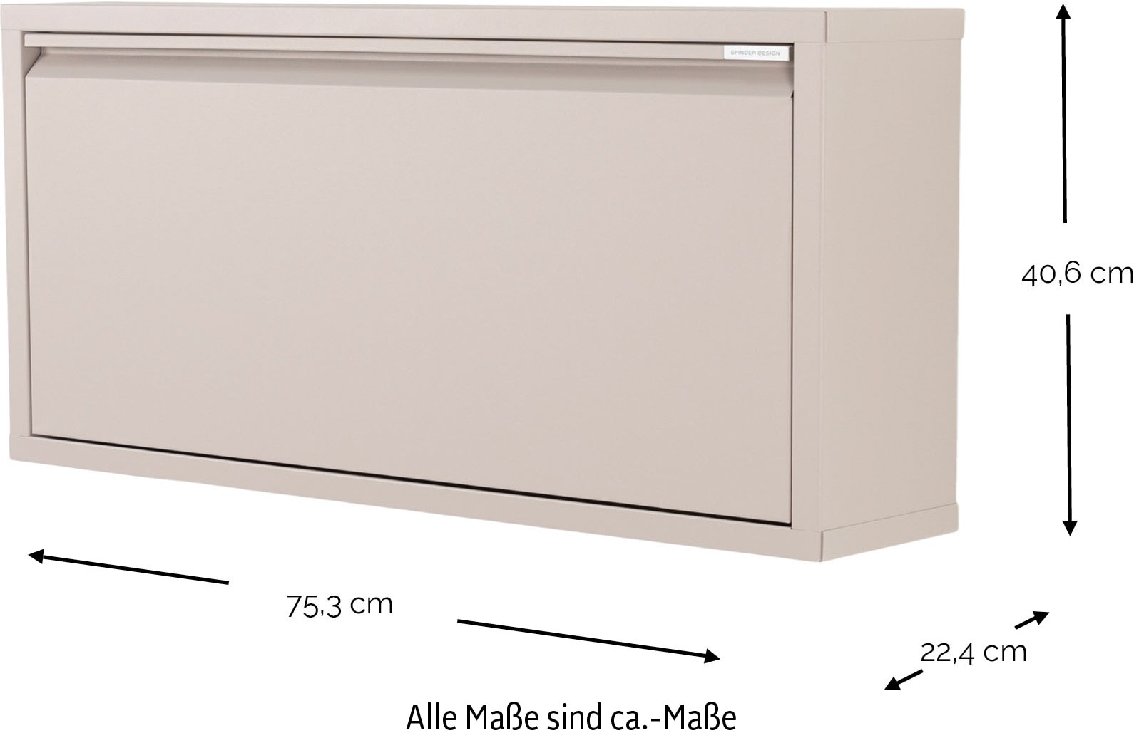 Spinder Design Schuhschrank »BILLY 1«, Stahlschuhschrank mit Doppelfach
