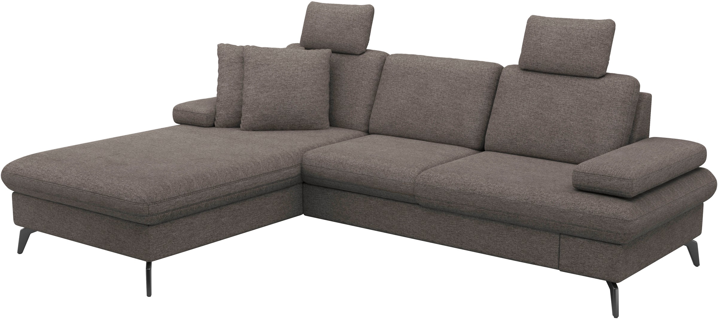 sit&more Ecksofa »Morris Jubi L-Form«, inkl. Armteilfunktion und 1 Zierkissen, wahlweise mit Bettfunktion