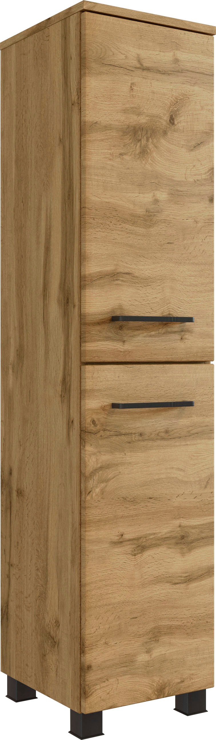 welltime Badmöbel-Set »Chicago«, (5 St., Spiegelschrank, Waschtisch, Hängeschrank, Unterschrank, Midischrank)