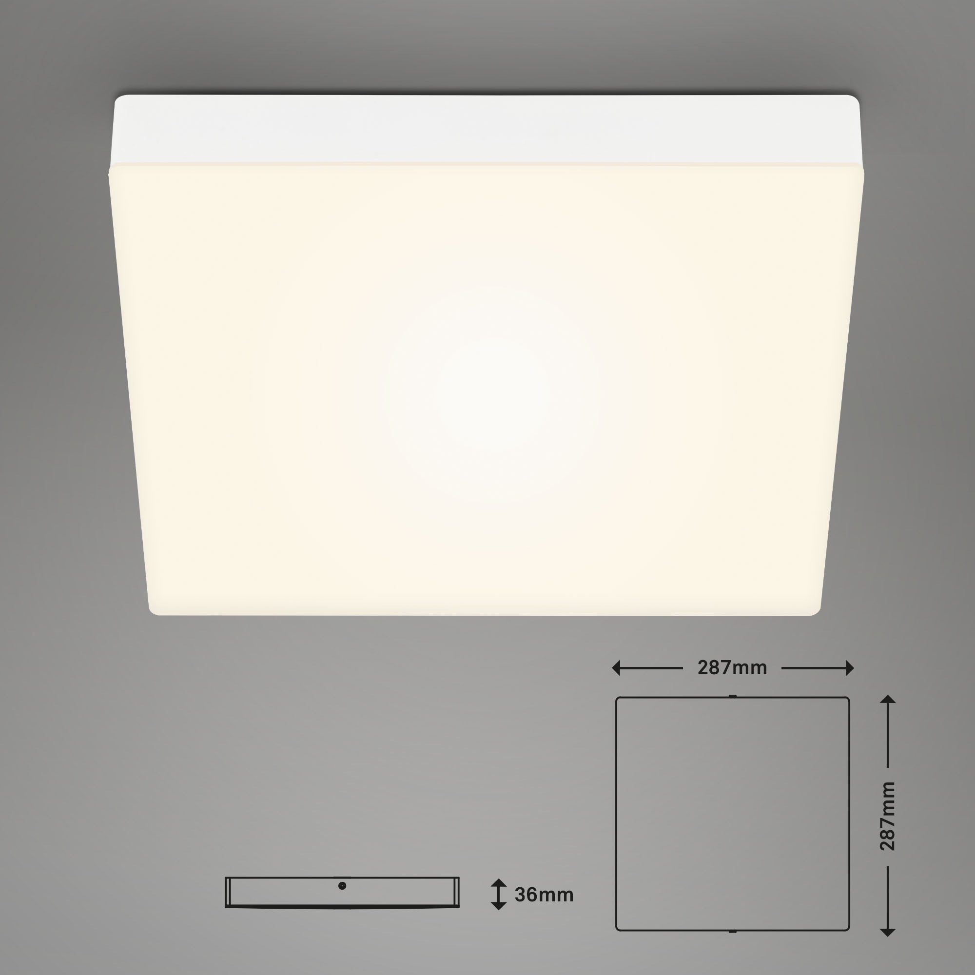 Briloner Leuchten Aufbauleuchte »Flame«, Leuchtmittel LED-Board | LED fest integriert