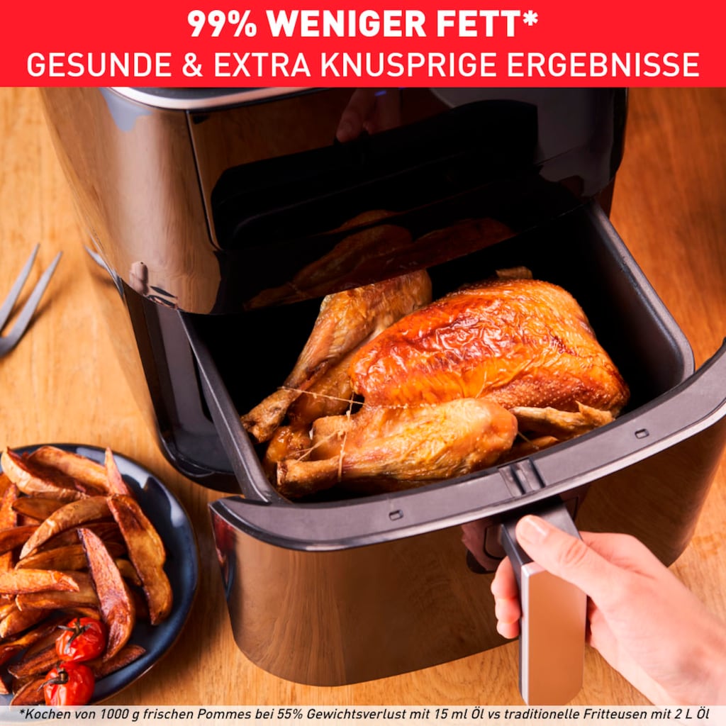 Tefal Heißluftfritteuse »FW2018 Easy Fry Grill & Steam«, 1700 W, Grill + Dampfgarer, 3-in-1, gesundes Kochen, 7 automatische Programme, 6,5 Liter Fassungsvermögen, Timer