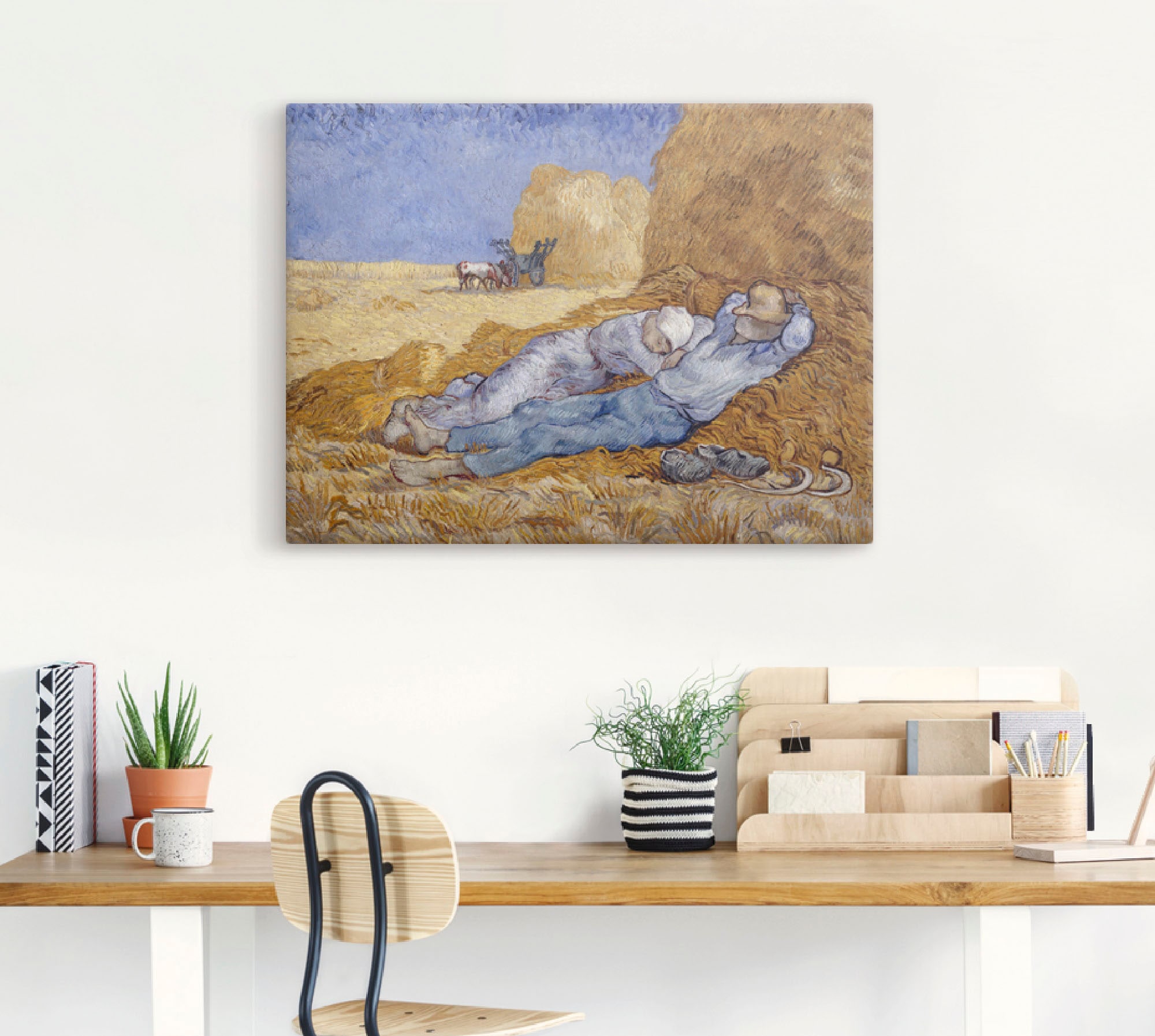 Artland Leinwandbild »Mittagsrast«, Felder, (1 St.), auf Keilrahmen gespannt