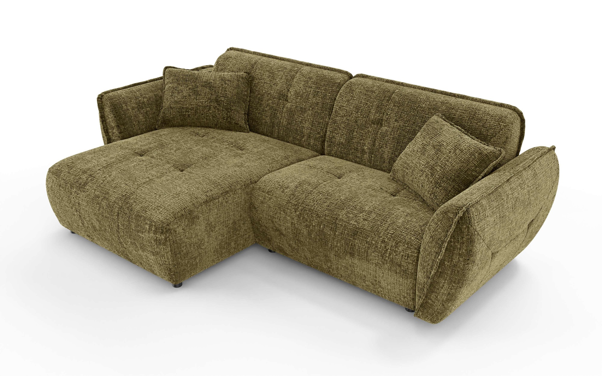 Home affaire Ecksofa »MIRELDA L-Form mit Steppungen, Recamiere rechts/links günstig online kaufen