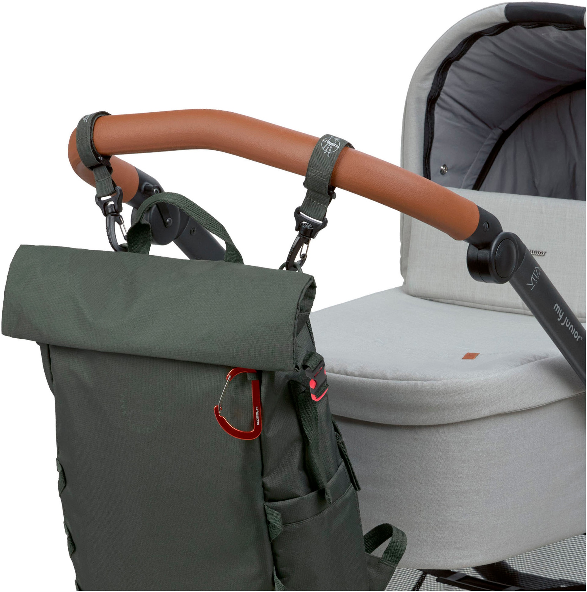 LÄSSIG Wickelrucksack »Green Label, Outdoor Rolltop Backpack, dark olive«