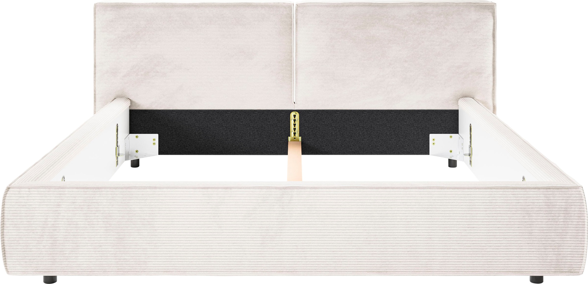 INOSIGN Polsterbett »Adrina mit Biesenoptik, Feincord und Luxus-Microfaser«, bis 280kg, auch in Überlänge 220 cm, 4 Breiten bis 200cm