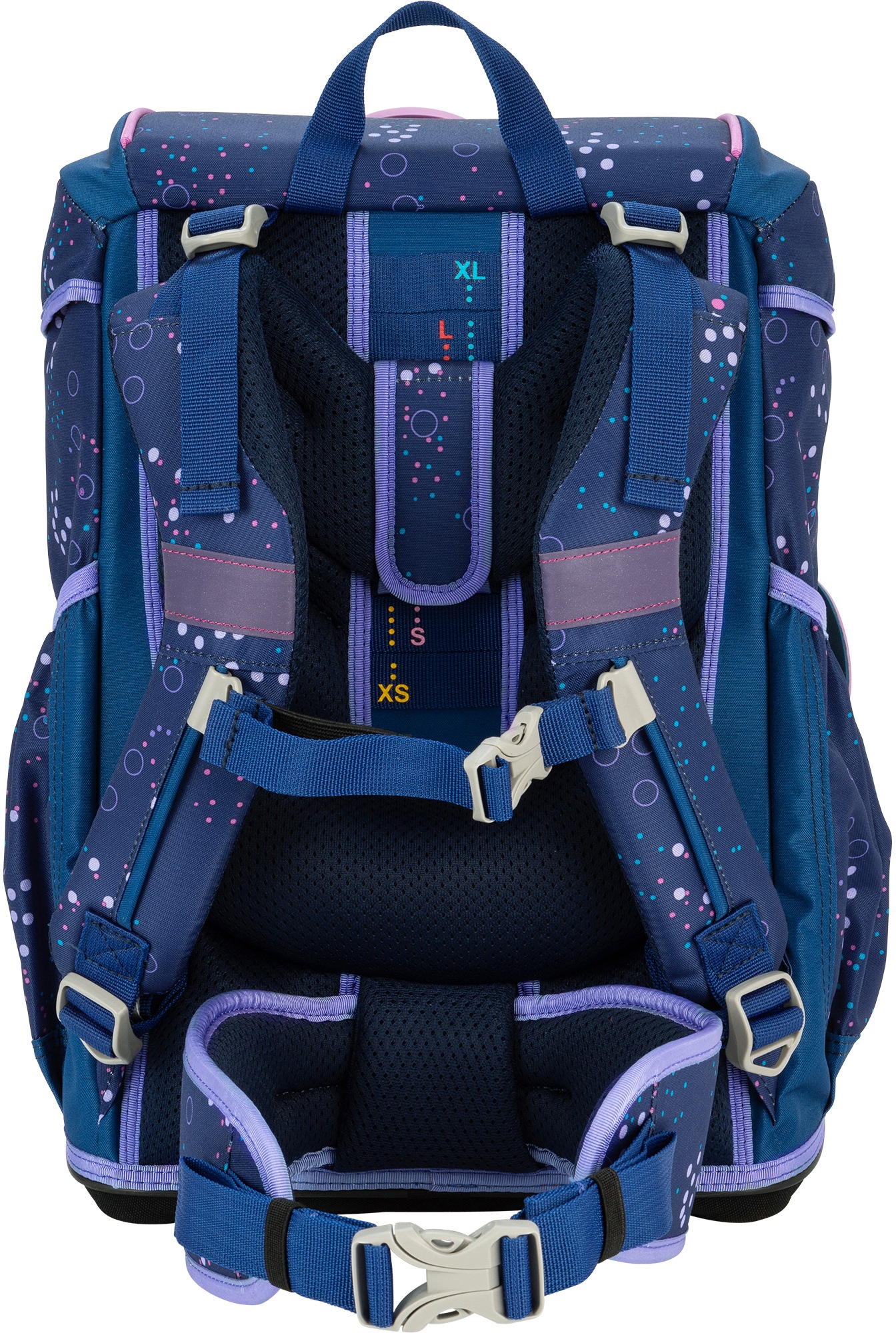 DerDieDas® Schulrucksack »ErgoFlex, Deep Ocean«, Reflektoren
