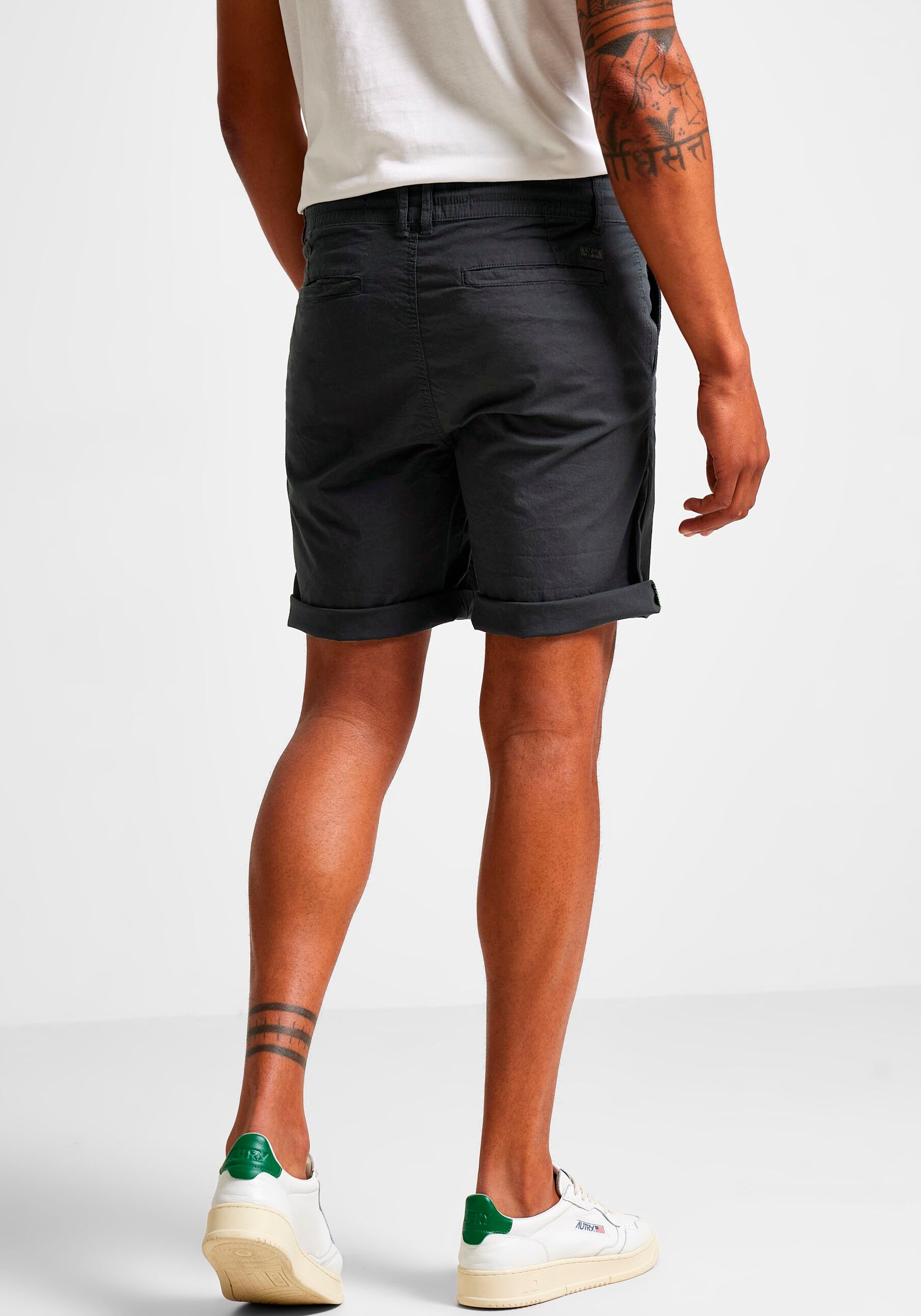 2. Bild von STREET ONE MEN Chinoshorts, mit einem Elastikbund